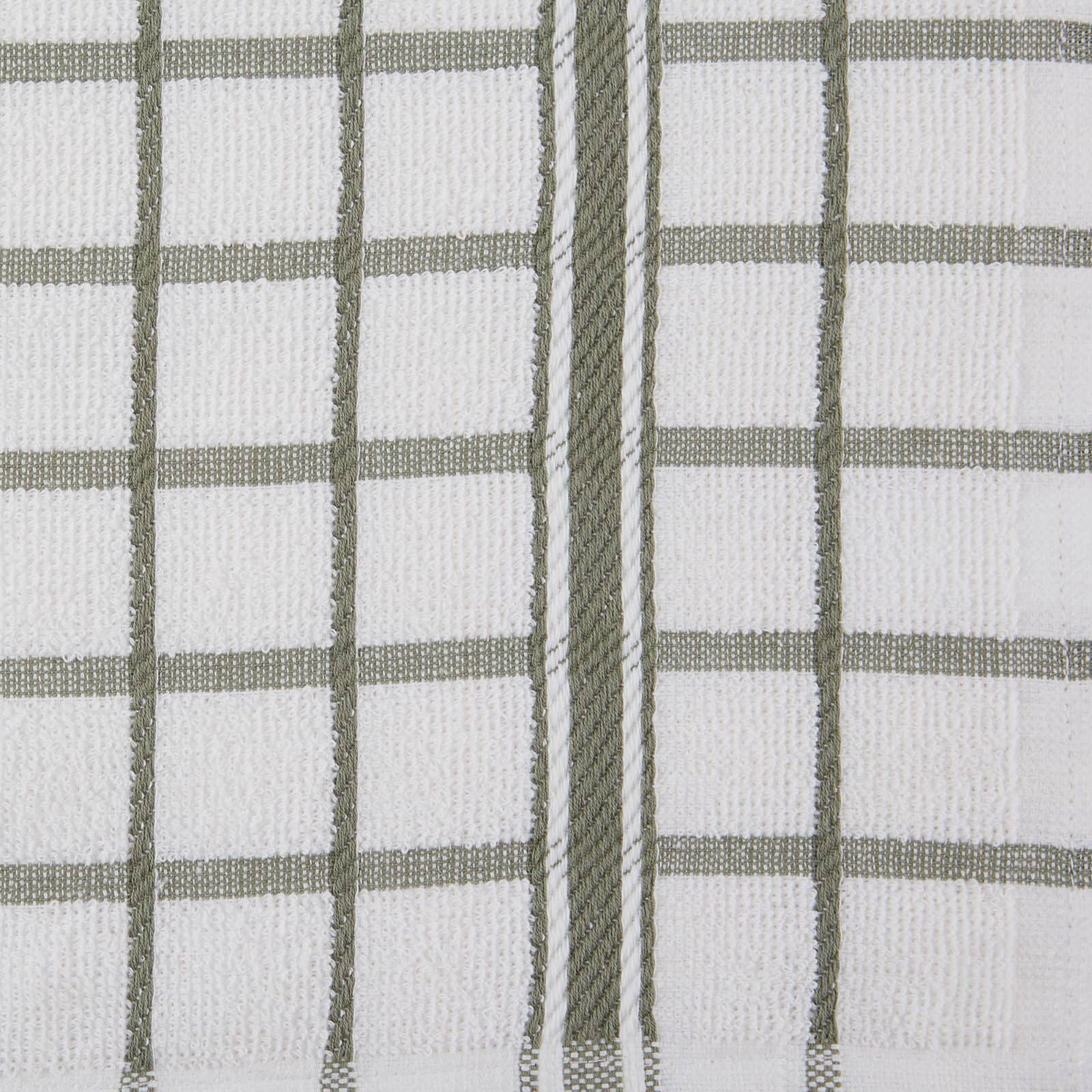 DII® Artichoke Windowpane Terry Dishtowels, 4ct.