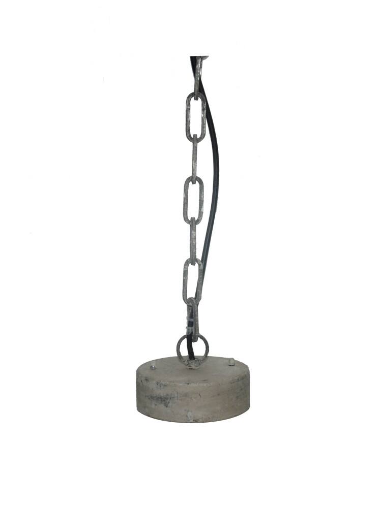 Hello Honey® 20.5" Antique White 3-Tier Wood Bead Chandelier