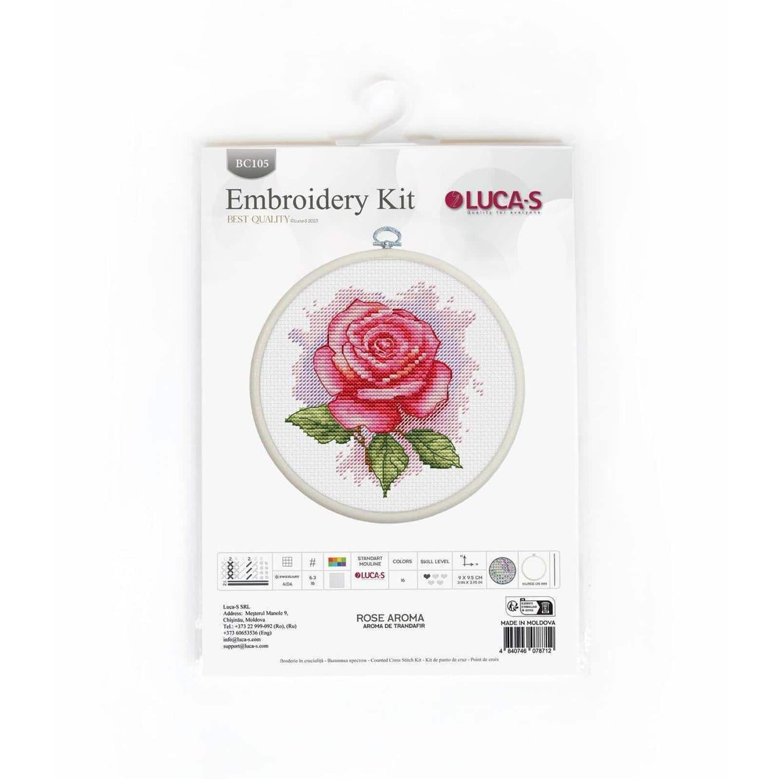 Luca-S Rose Aroma Counted Cross Stitch Kit