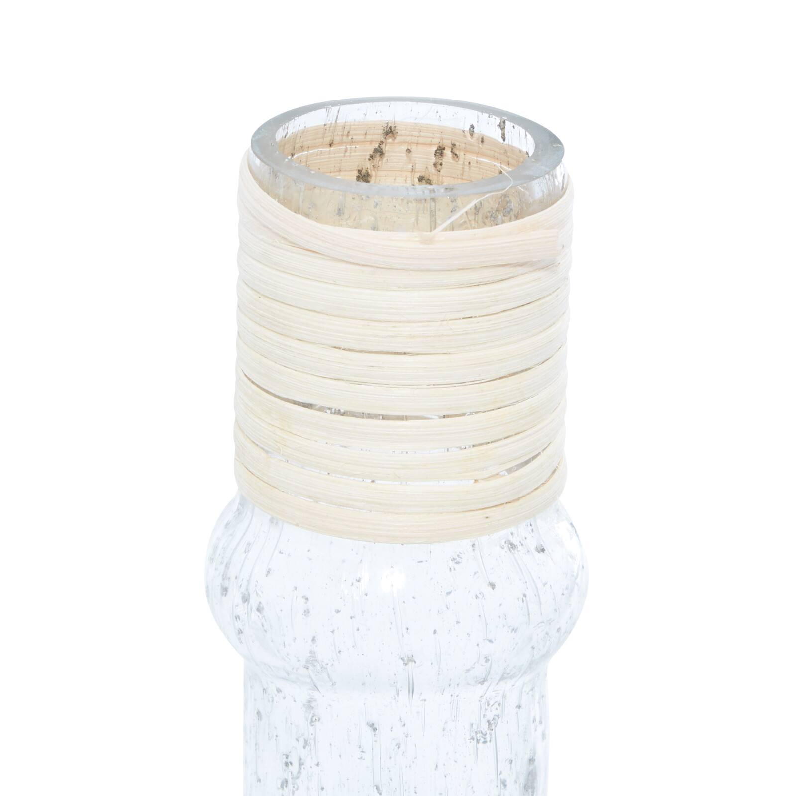 16" Clear Glass Coastal Vase