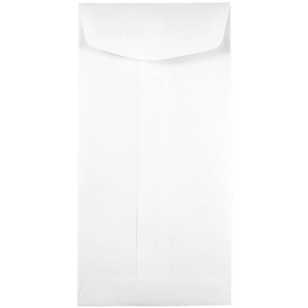 JAM Paper 3.5" x 6.5" White Coin Business Envelopes