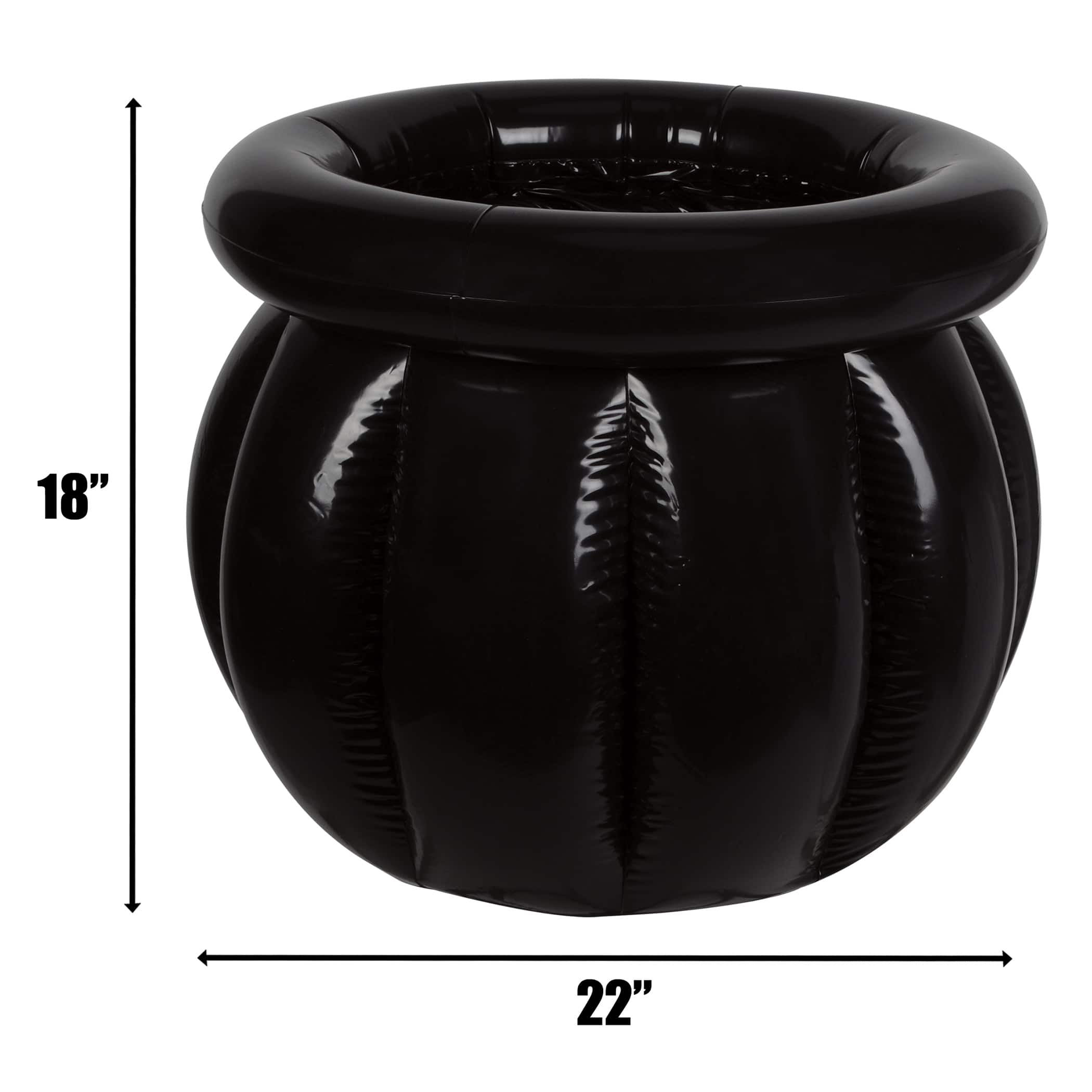 Beistle 22" x 18" Black Inflatable Cauldron Cooler