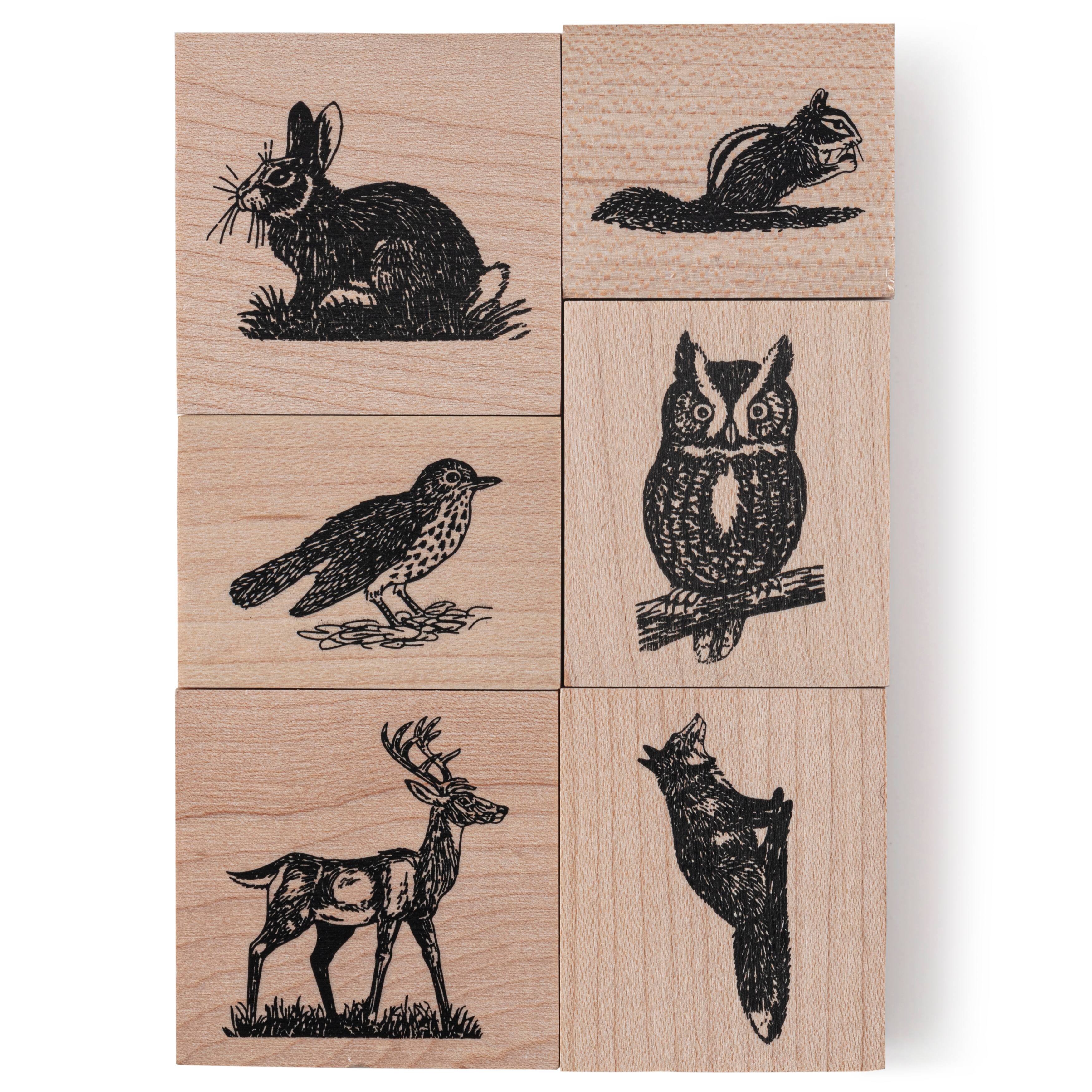 Woodland Animals Wood Stamp Set by Recollections™