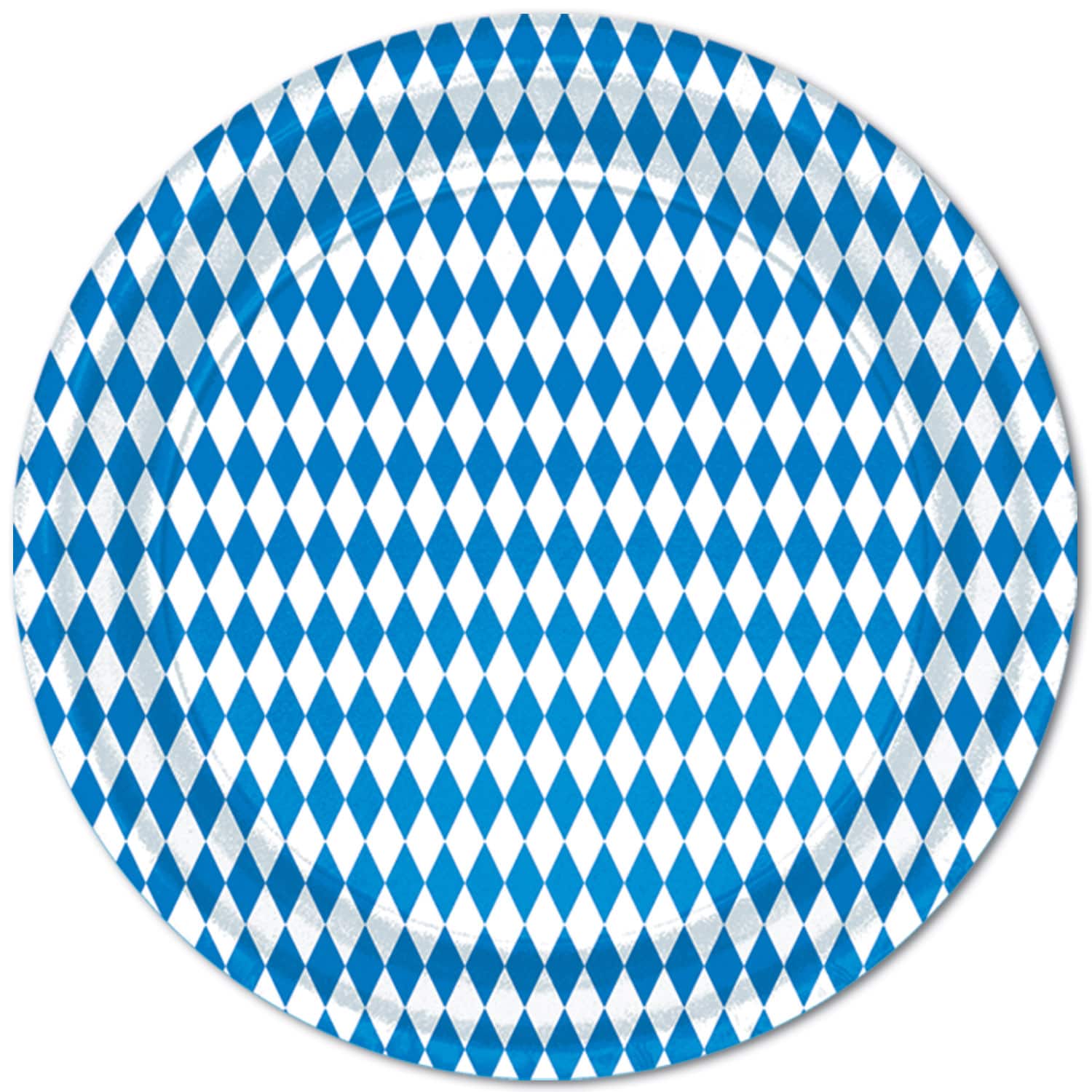 Beistle 9" Blue & White Oktoberfest Plates, 16ct.