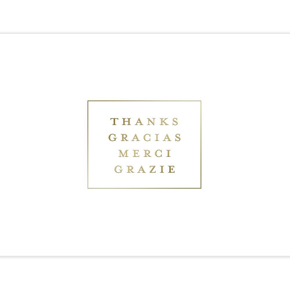 JAM Paper Languages Premium Thank You Cards & Envelopes, 12ct.