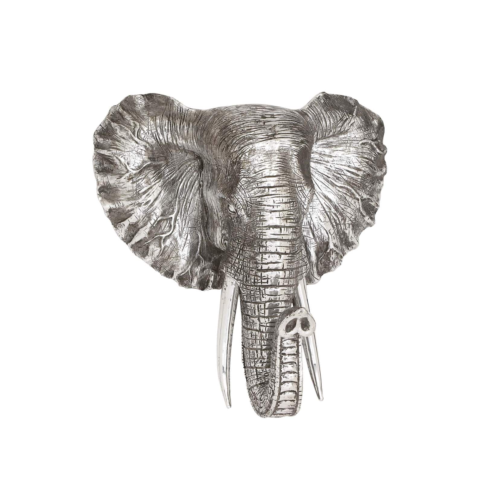 Silver Polystone Eclectic Wall Decor, 16" x 16"