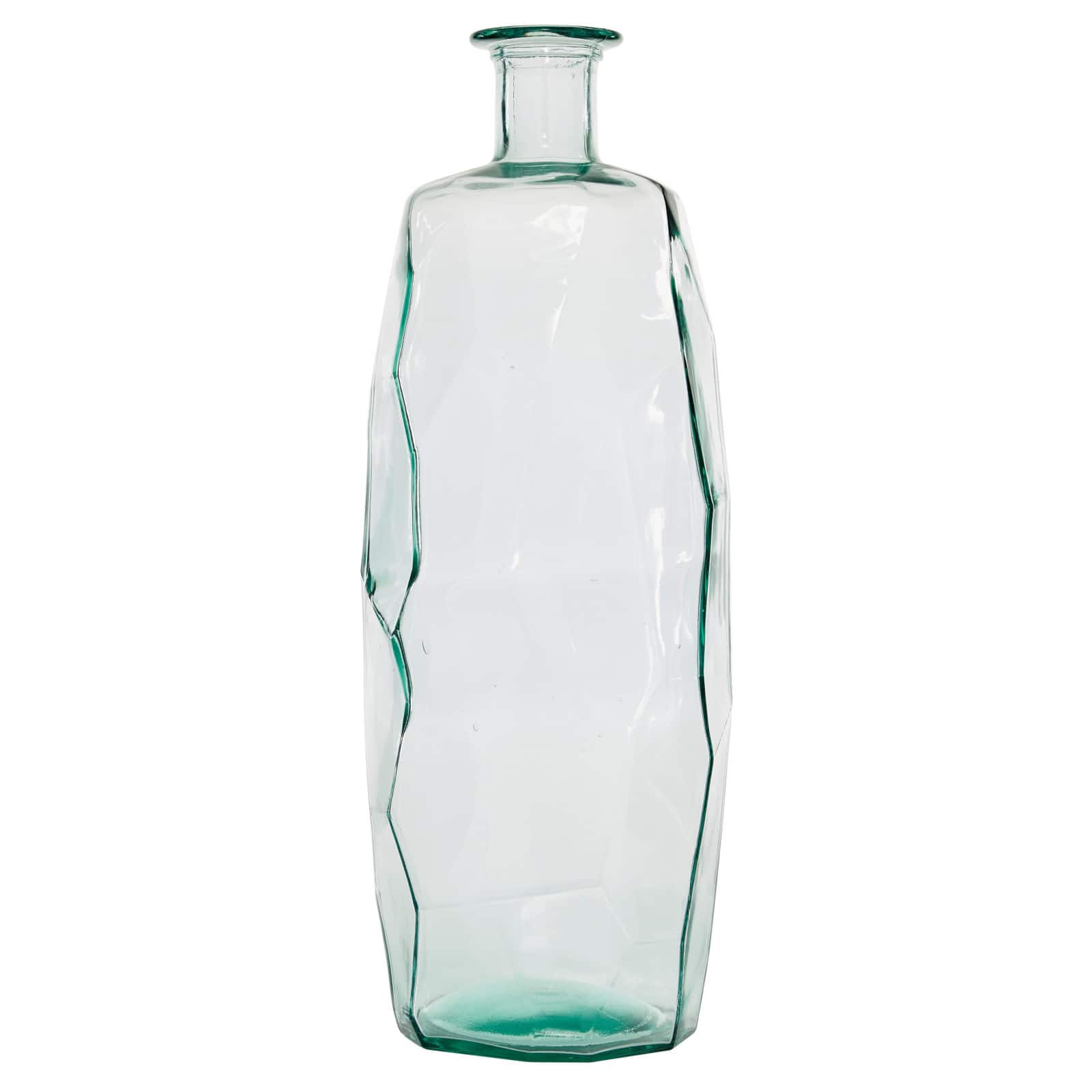 29" Clear Glass Contemporary Vase