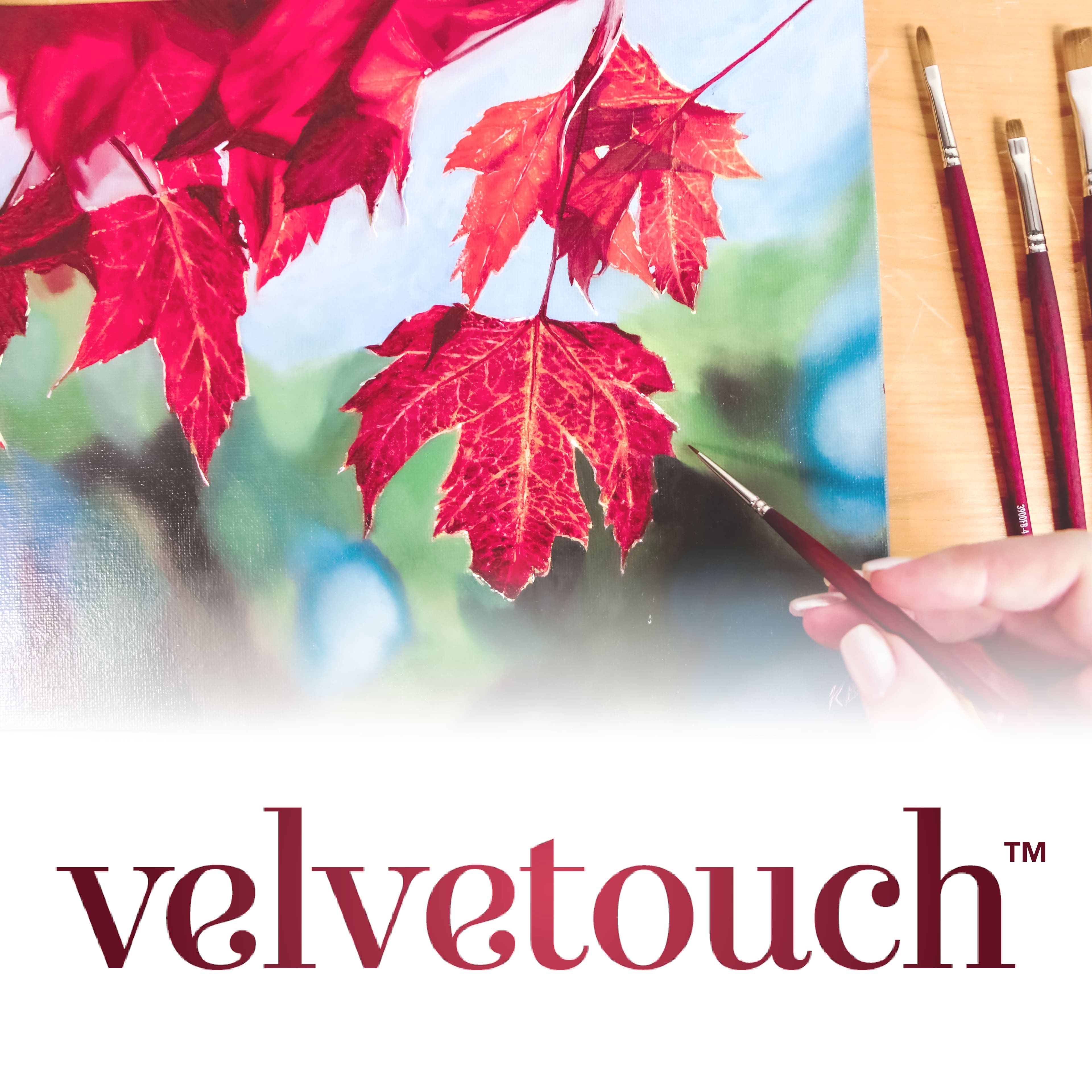 Princeton™ Velvetouch™ Series 3900 Long Handle Angle Bright Brush, Size 6