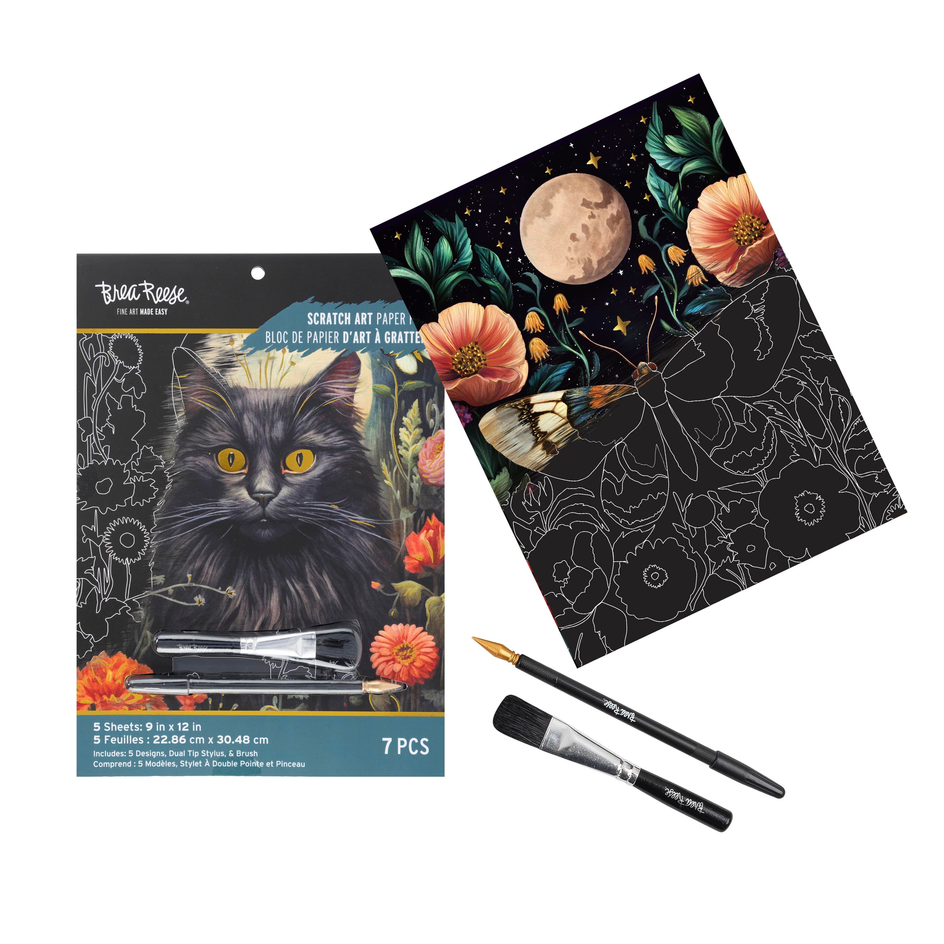 Brea Reese® 9" x 12" Forest Friends Scratch Art Paper Pad