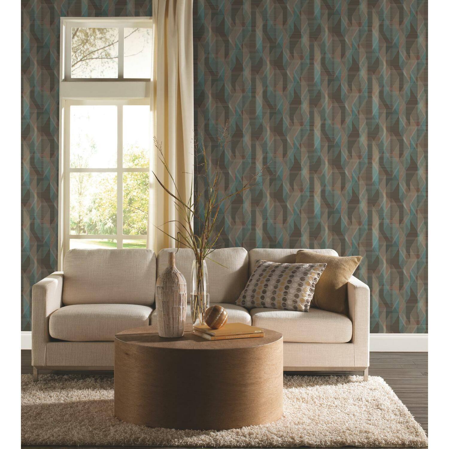 RoomMates Debonair Geometric Peel & Stick Wallpaper