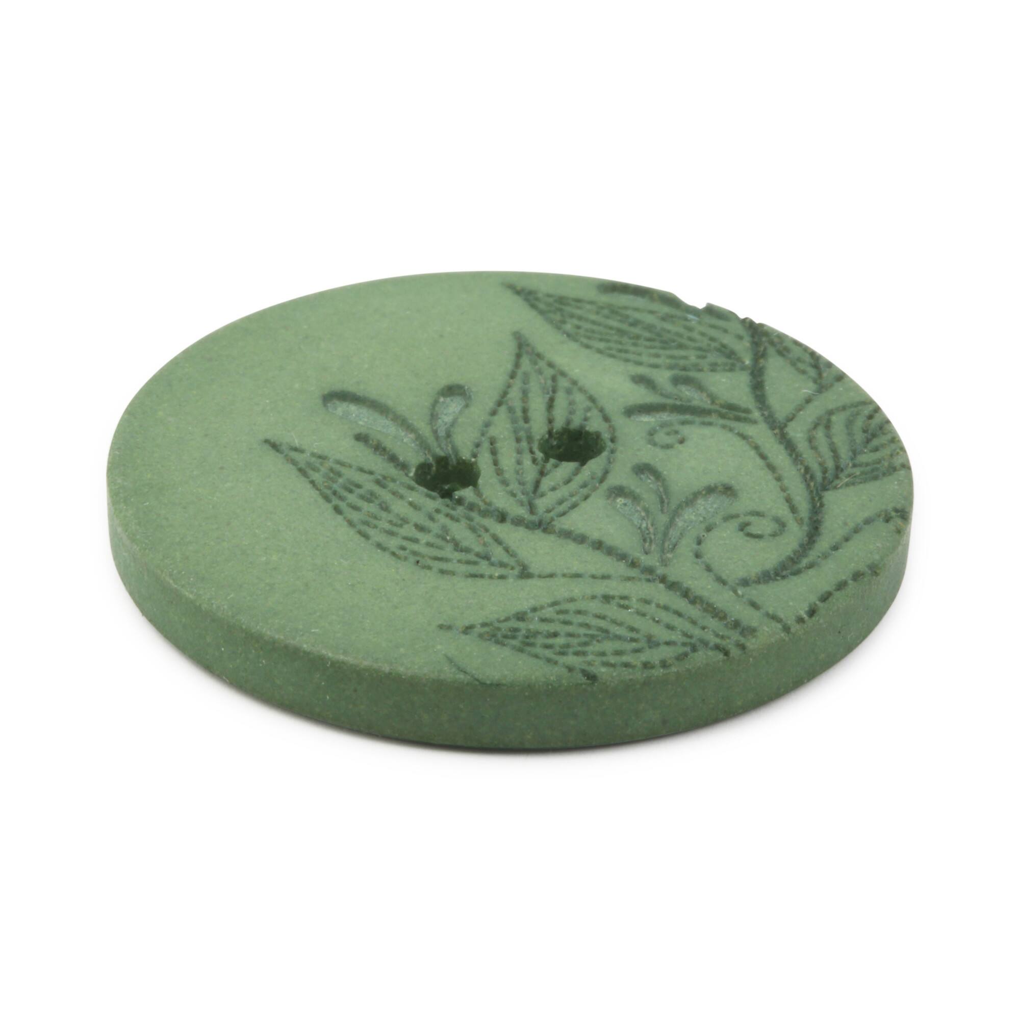 Dritz® 28mm Recycled Hemp Round Floral Button