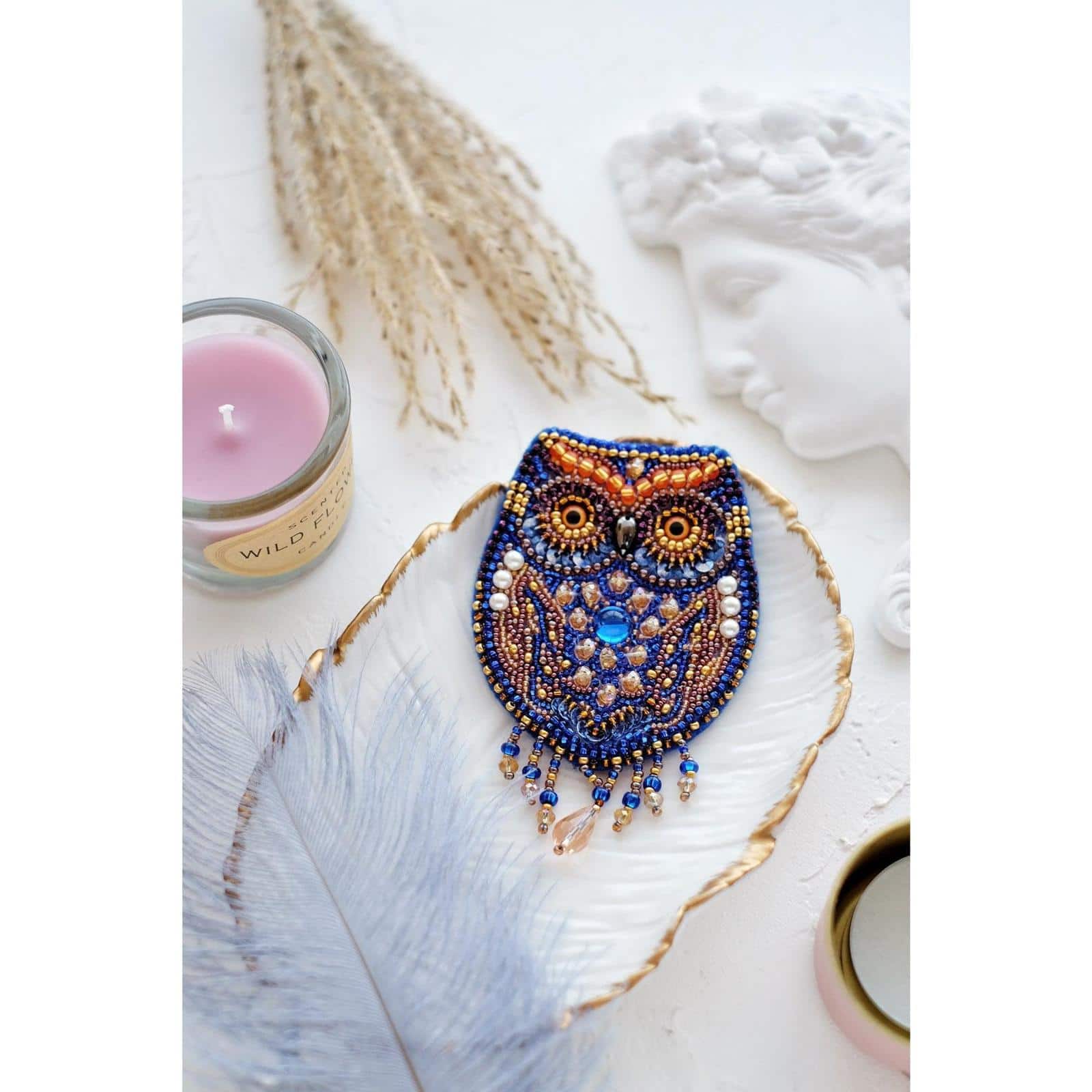 Abris Art Owl Beading Decoration Kit