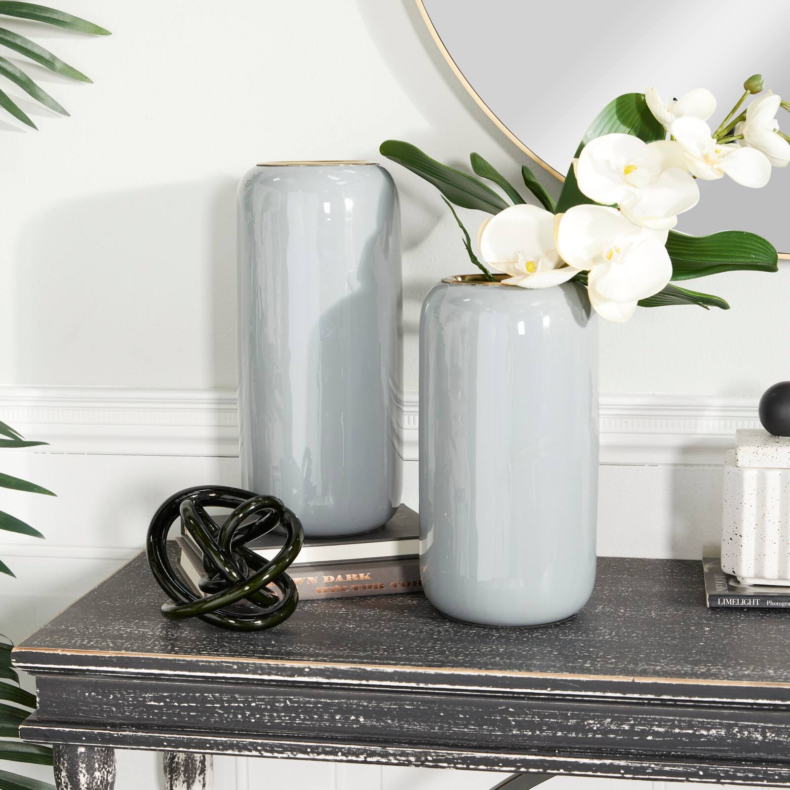 Metal Vase Set