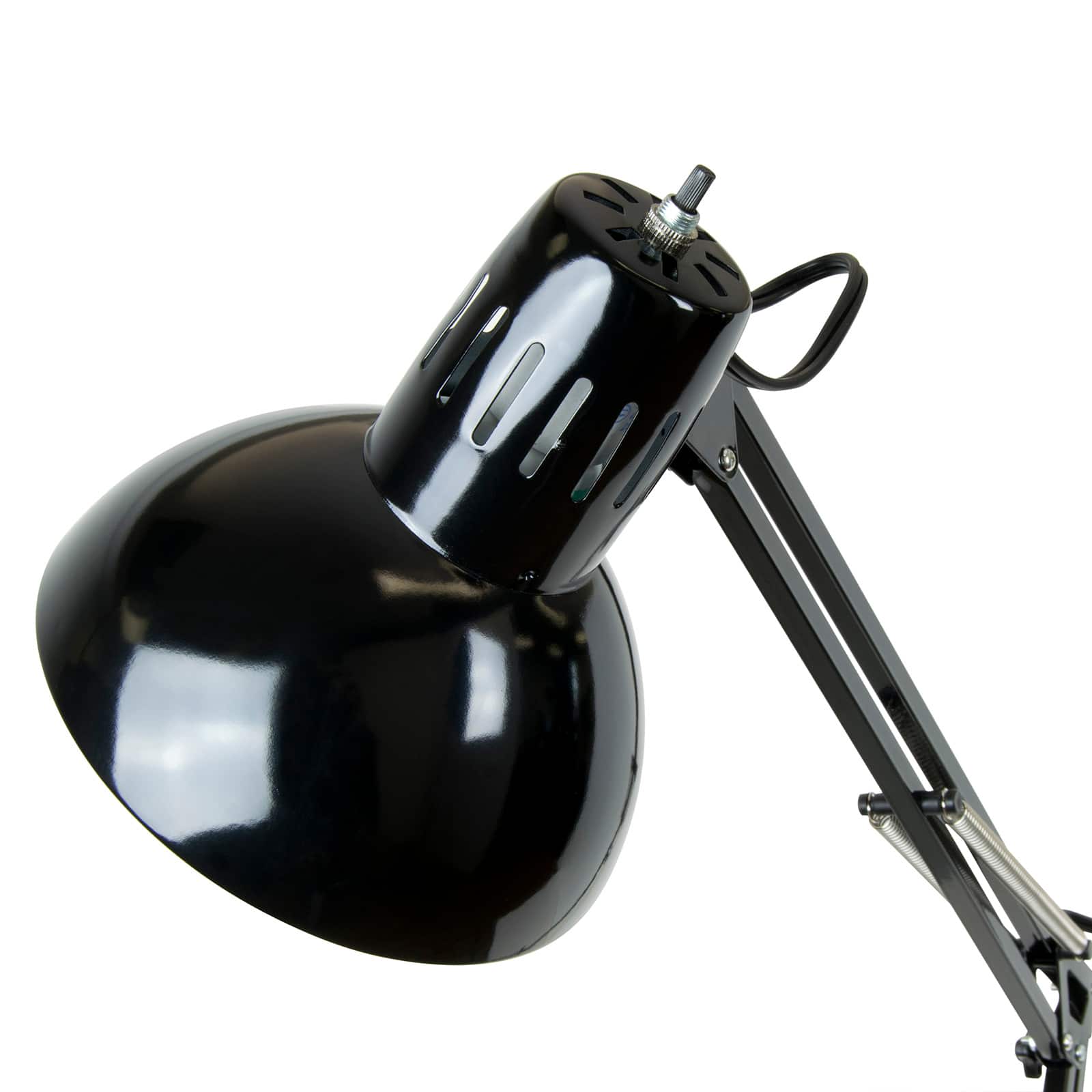 Studio Designs Black Metal Swing Arm Clamp Lamp