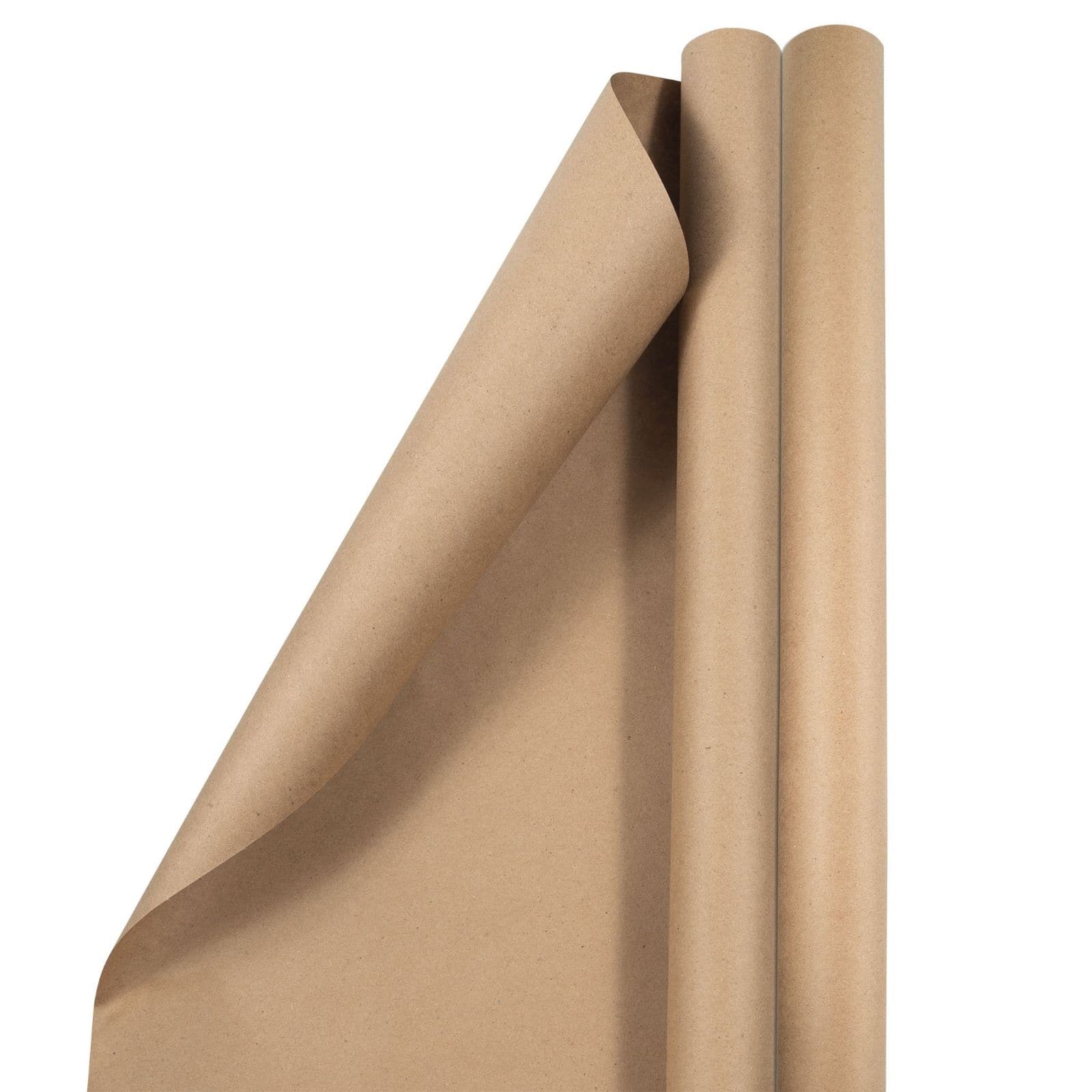 JAM Paper Brown Kraft Gift Wrap, 2ct.