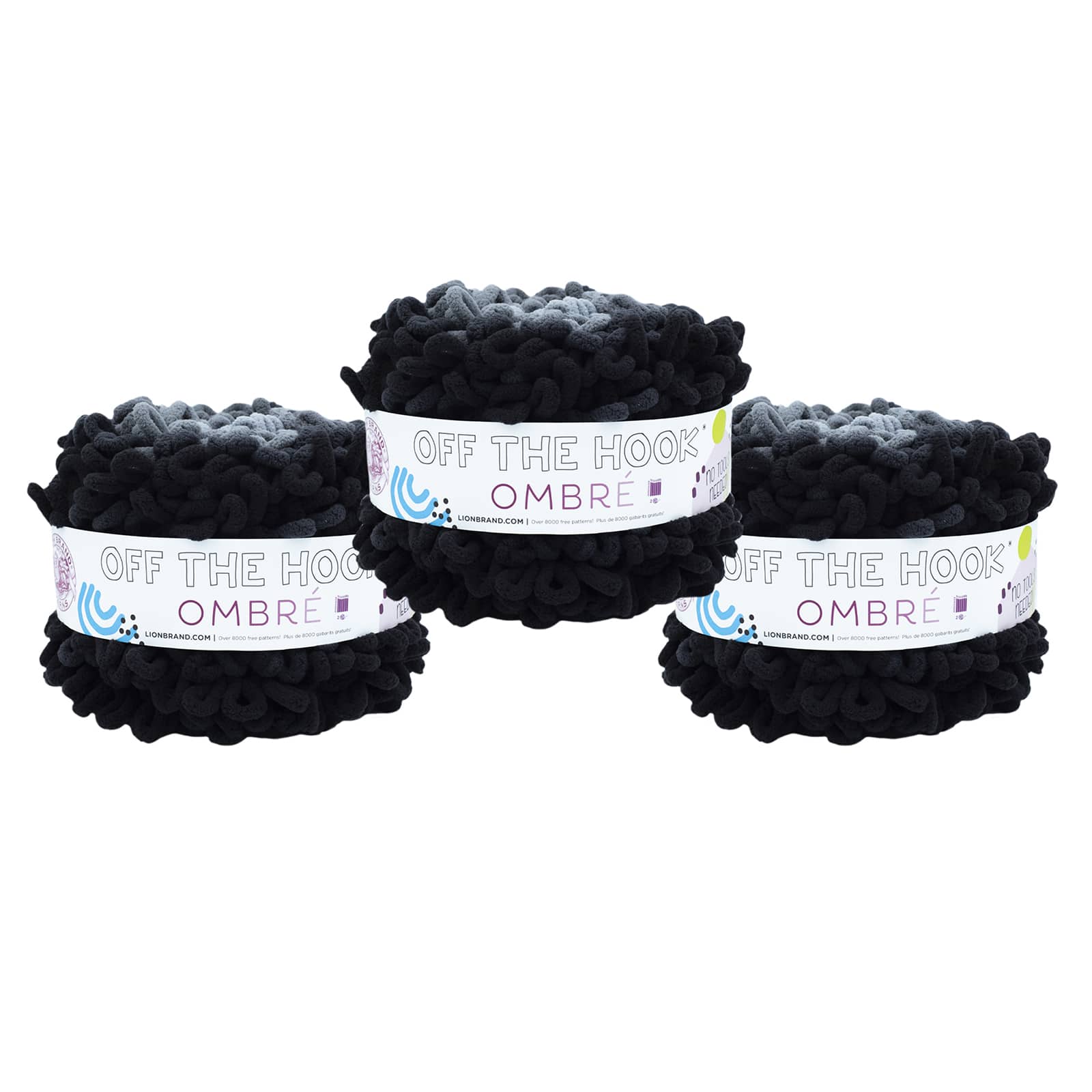3 Pack Lion Brand® Off the Hook™ Ombre Yarn