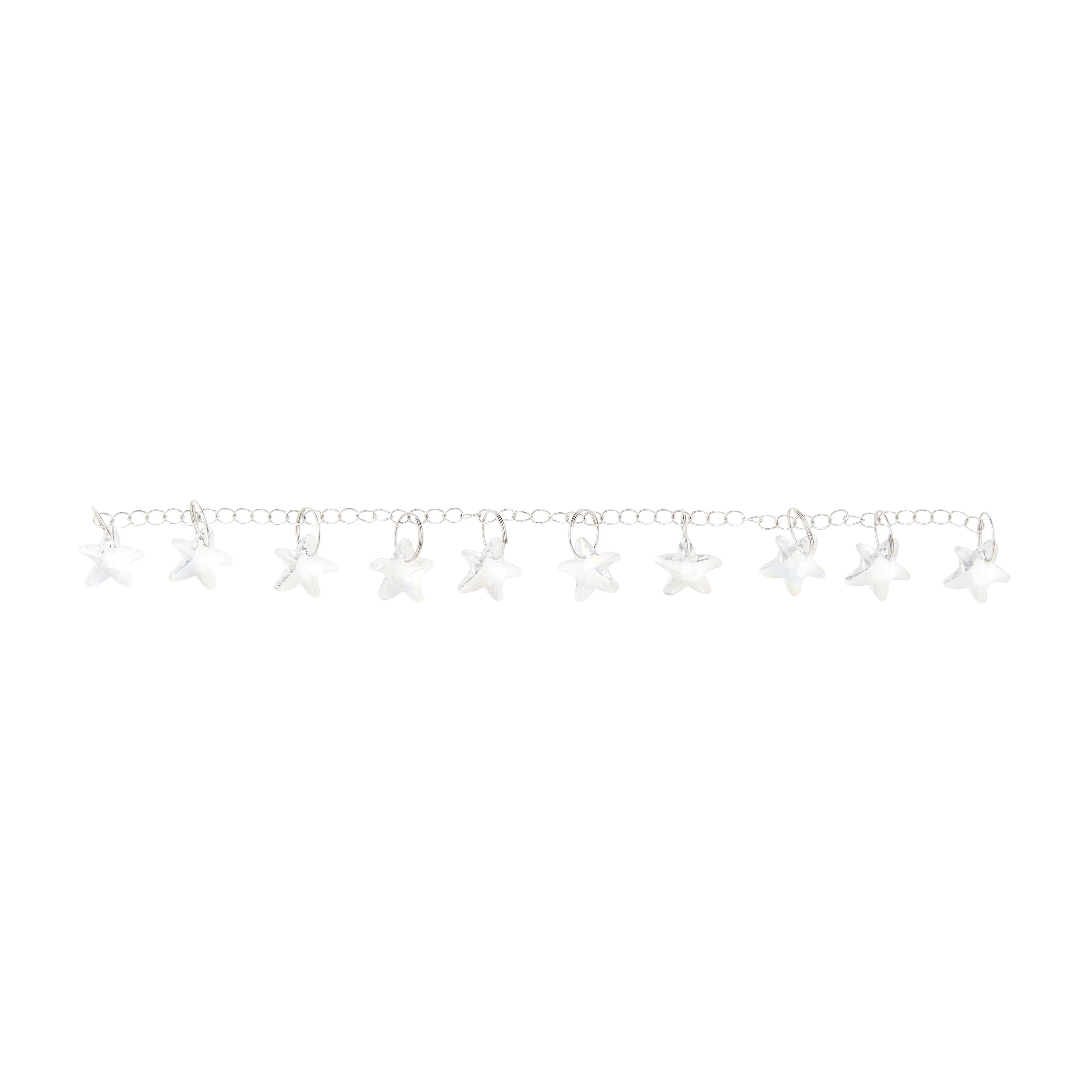 Crystal Glass Starfish Bead Chain, 14mm by Bead Landing™