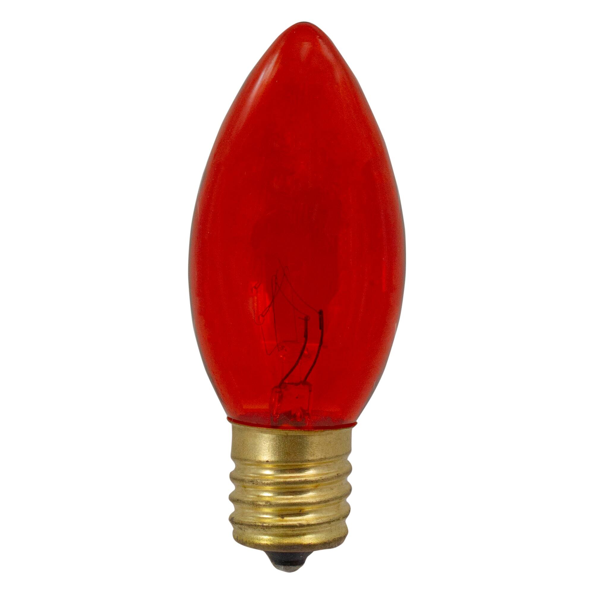 4ct. Transparent Orange C9 Replacement Christmas Bulbs