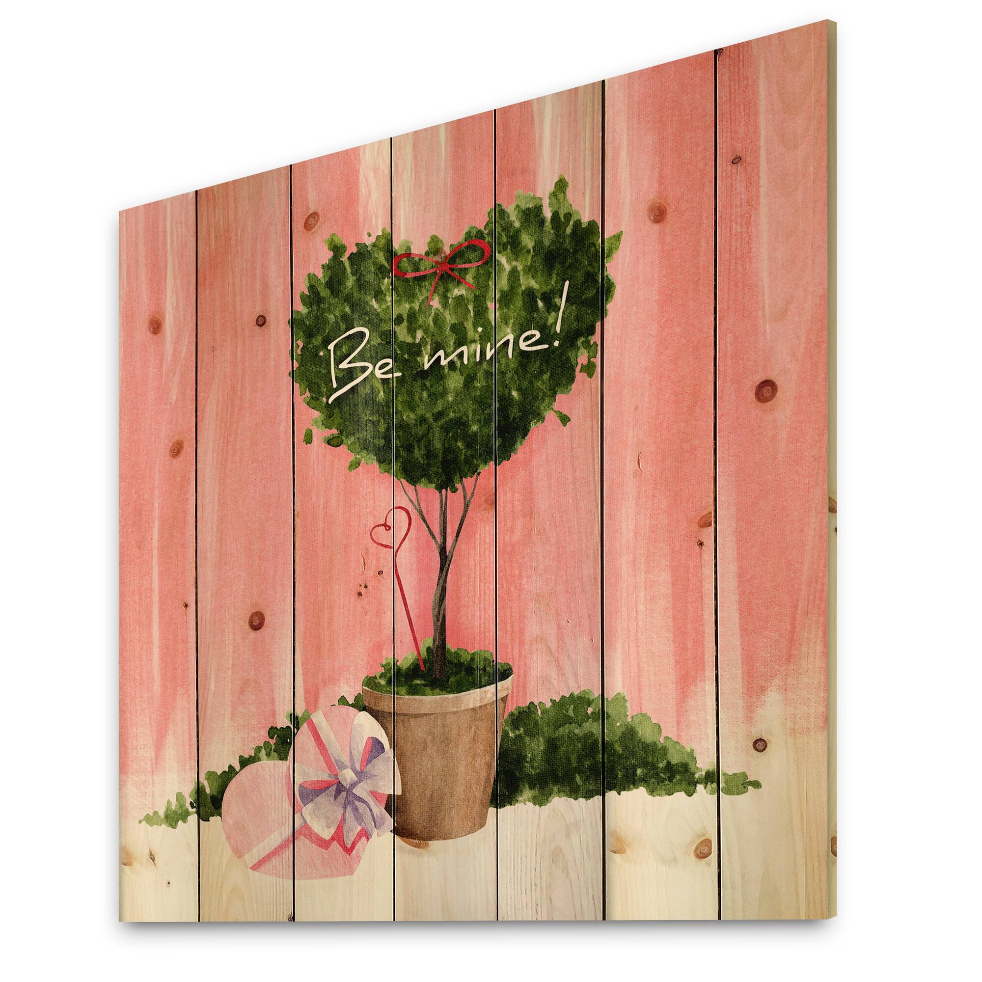 Designart - Heart Shaped Valentine House Plant