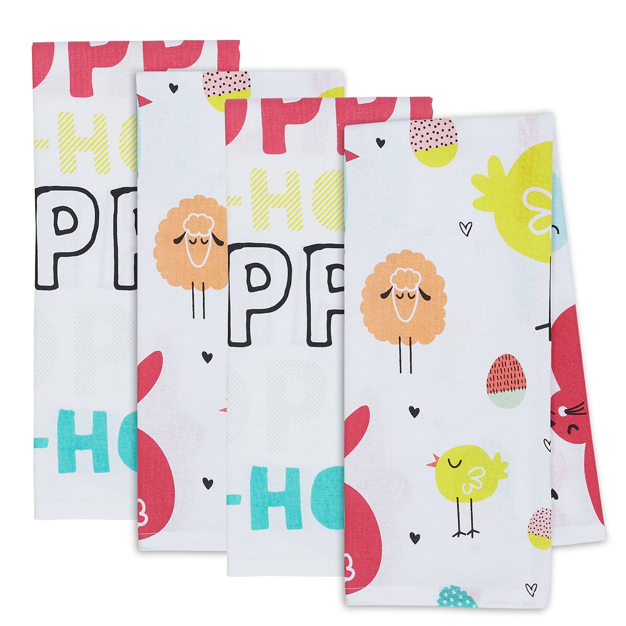 DII® Hippity Hoppity Dishtowels, 4ct.