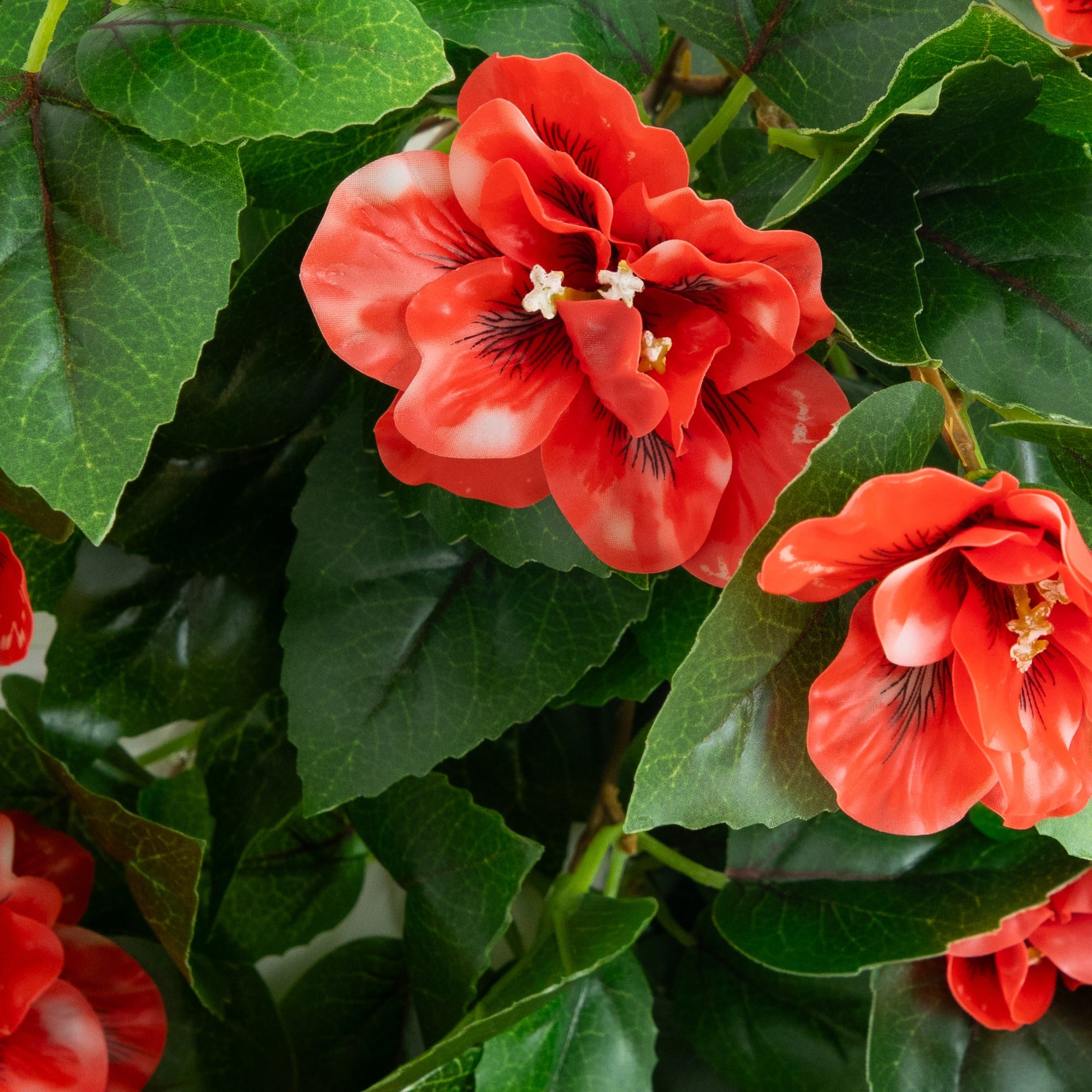 24" UV Resistant Artificial Azalea Hanging Plants, 3ct.