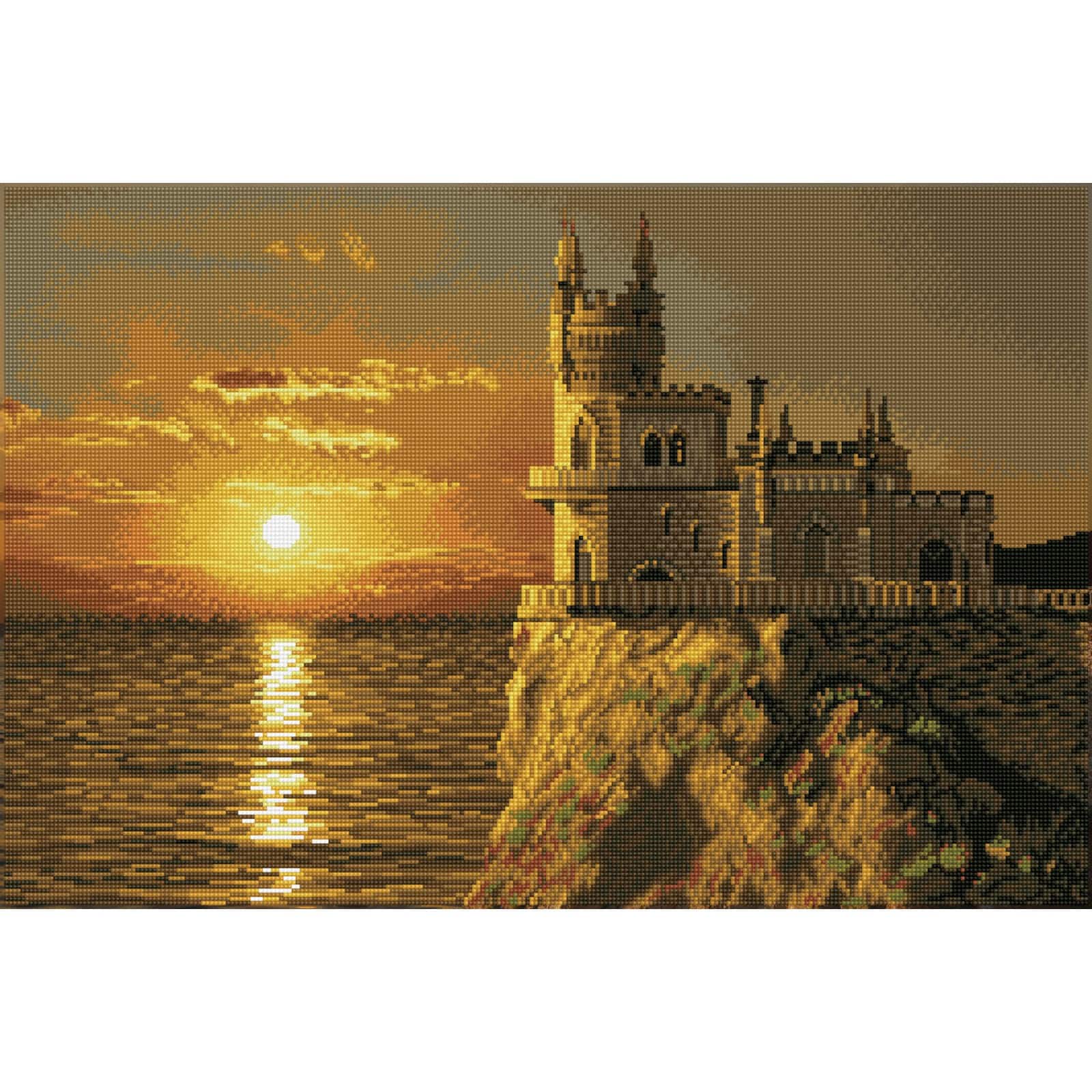 Diamond Dotz® Intermediate Swallow's Nest Castle Diamond Facet Art Kit