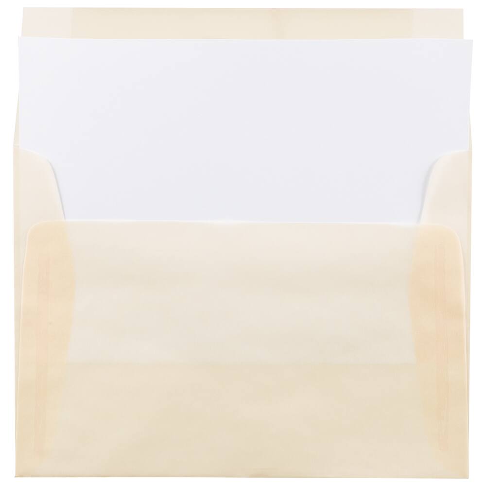 JAM Paper A6 Translucent Vellum Envelopes