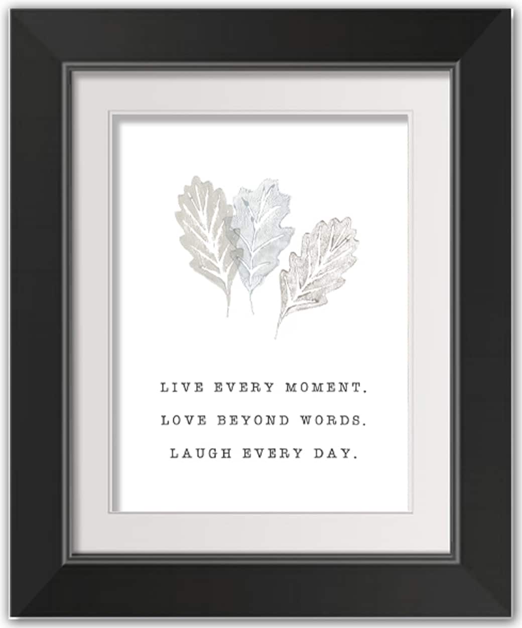 Live Love Fall Print in Black Frame