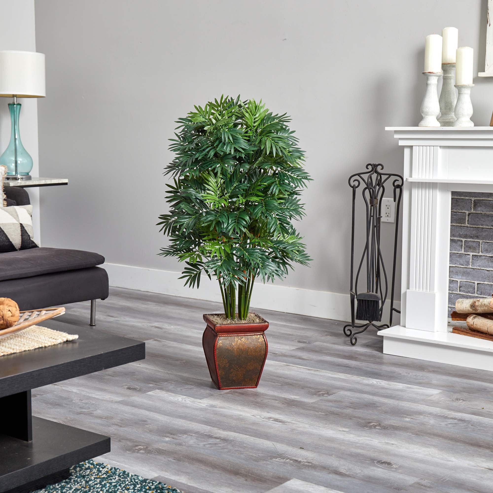 3.5ft. Mini Bamboo Palm Tree In Decorative Vase