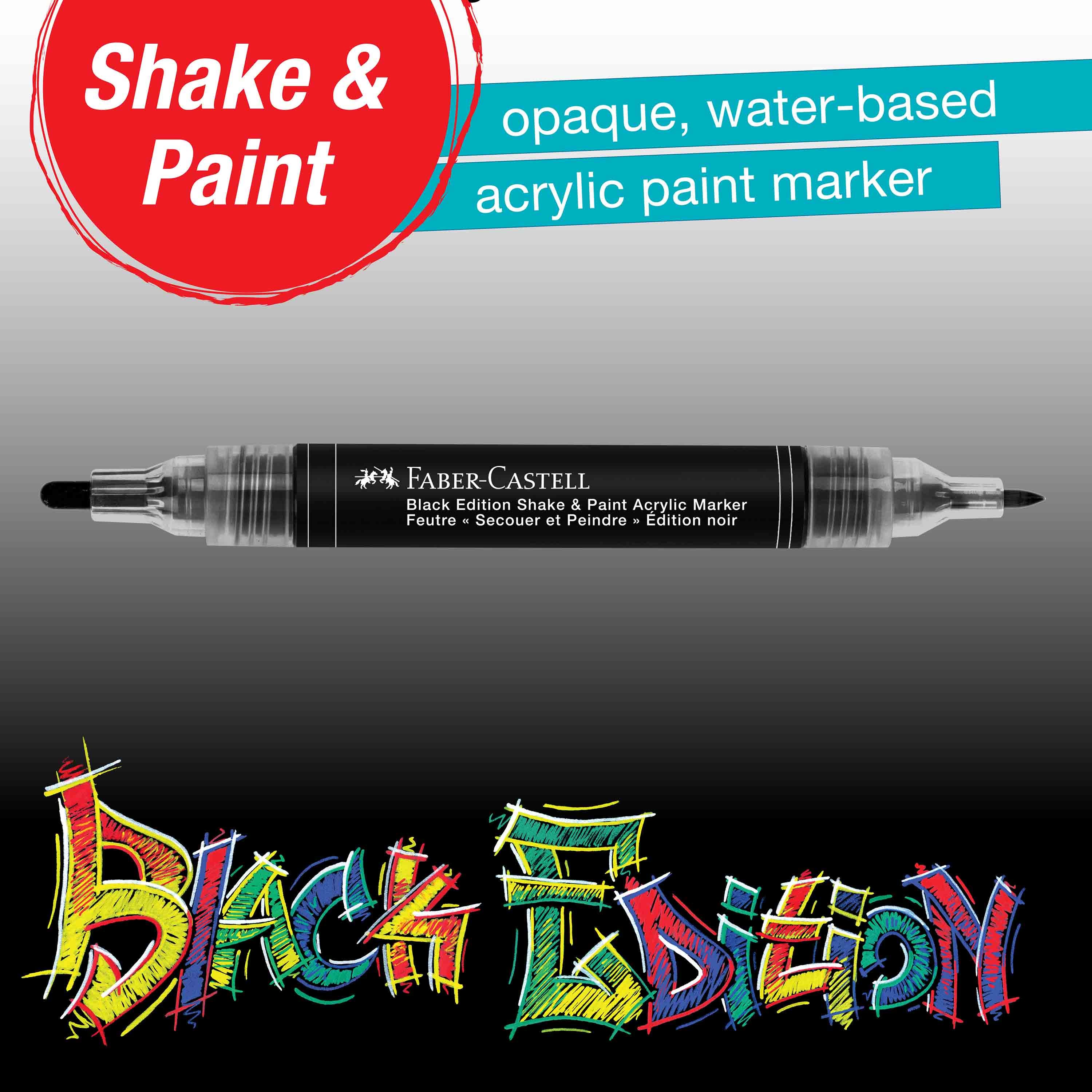 Faber-Castell® Black Edition Shake & Paint Black Acrylic Marker