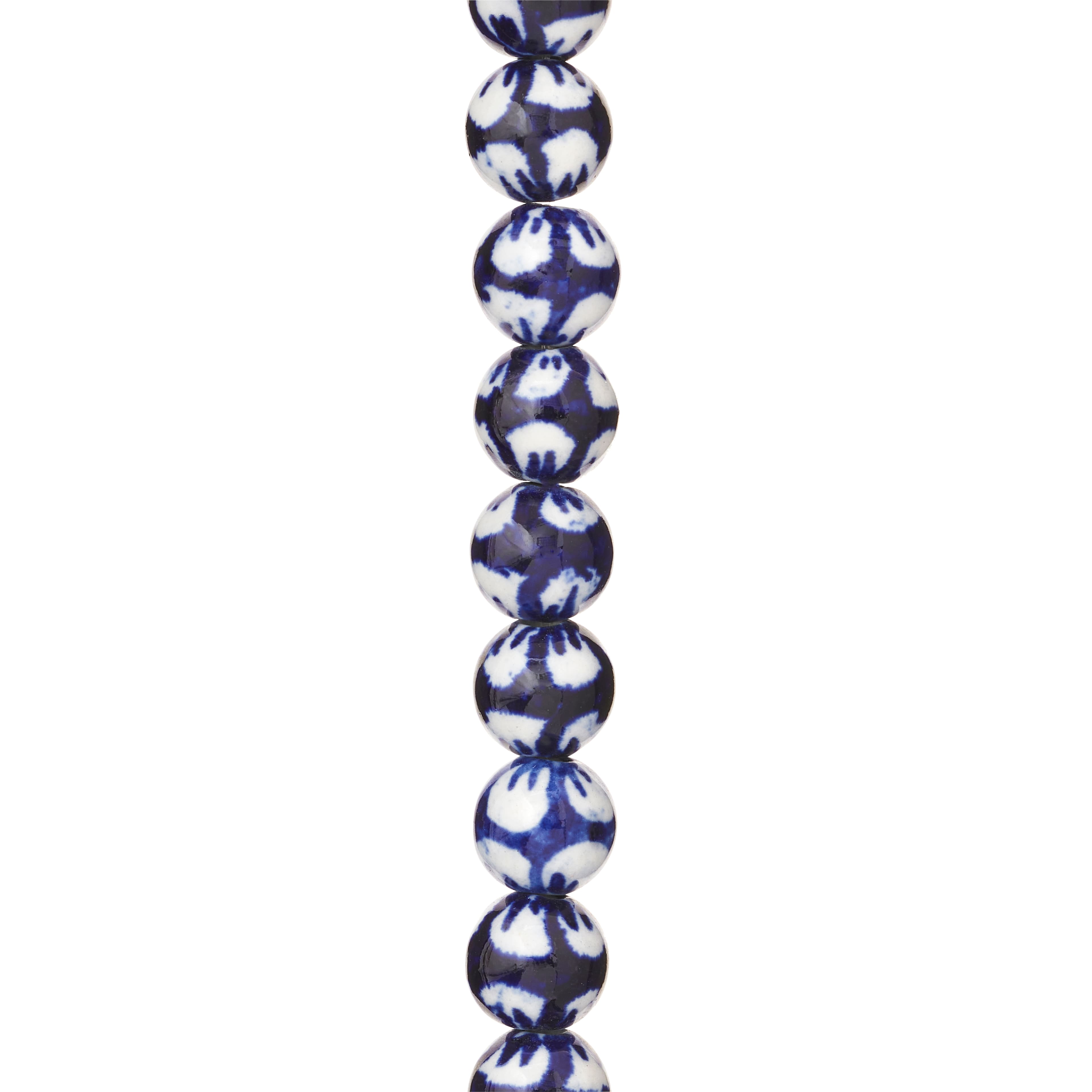 Cream Sapphire Ceramic Round Beads, 8mm by Bead Landing™