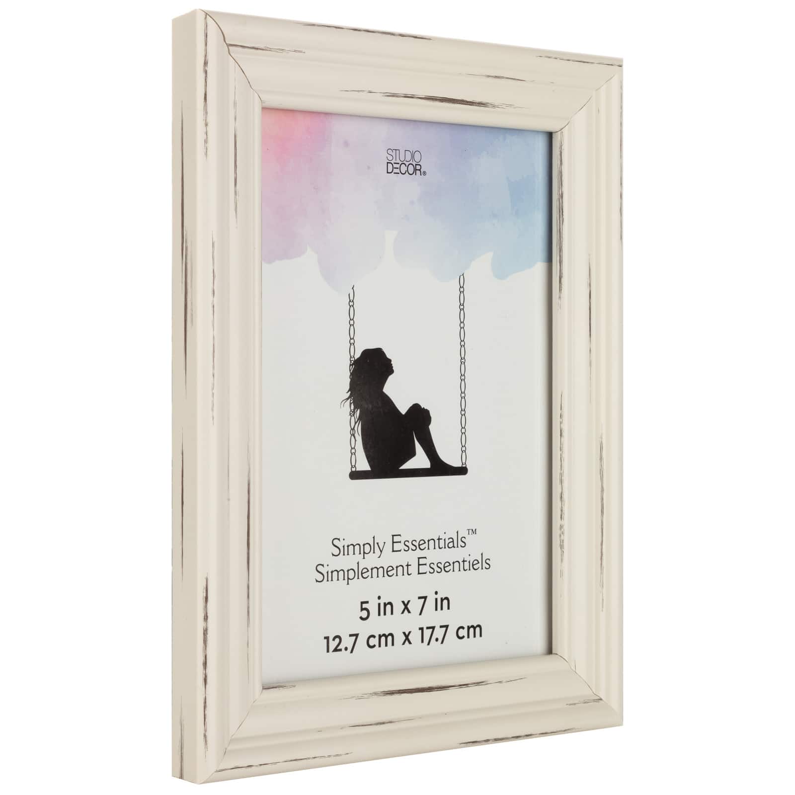 Simply Essentials™ Distressed White Frame by Studio Décor®