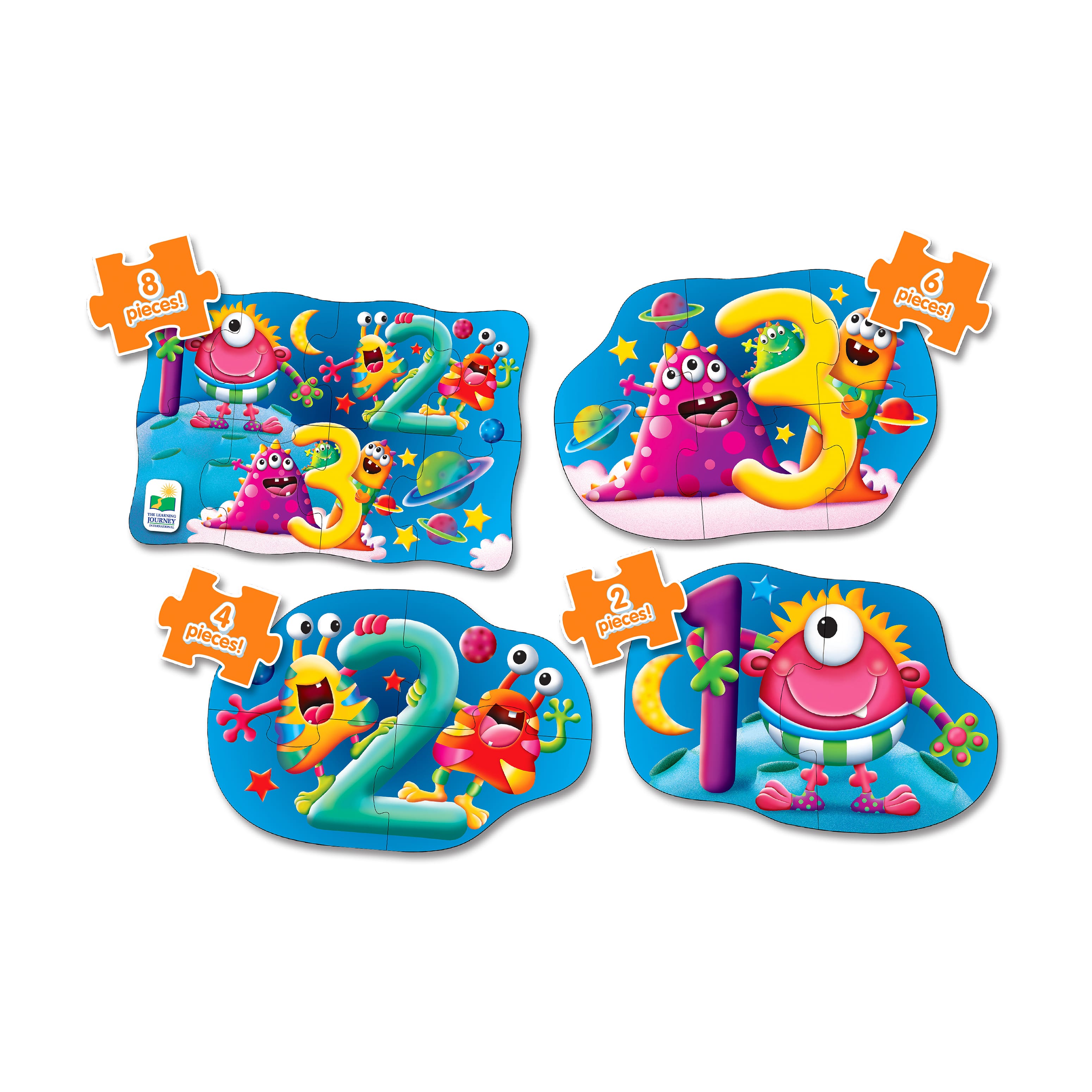 My First Puzzles - 4 In A Box - 123: 20 Pcs