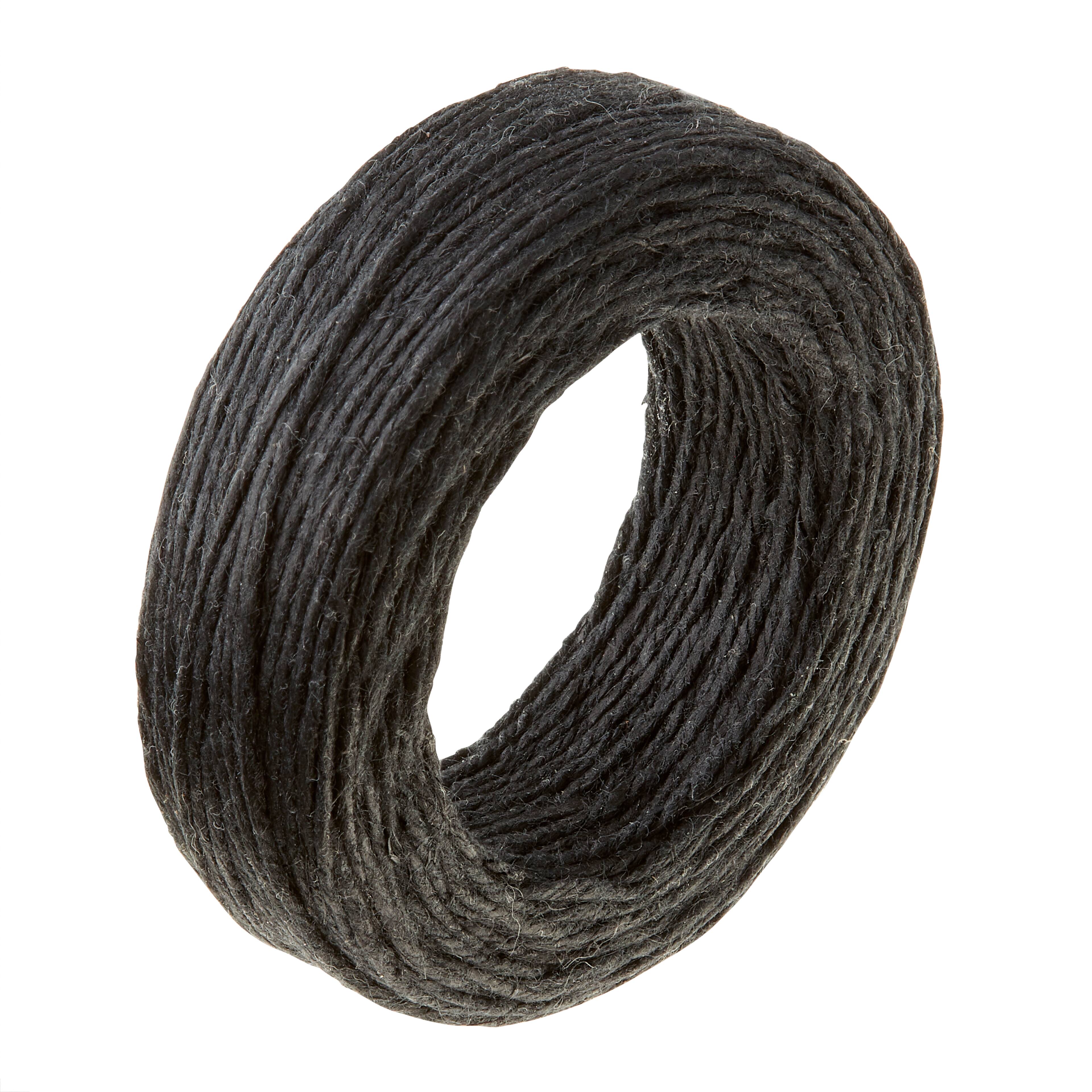 12 Pack: Black Waxed Linen Cord by Bead Landing™