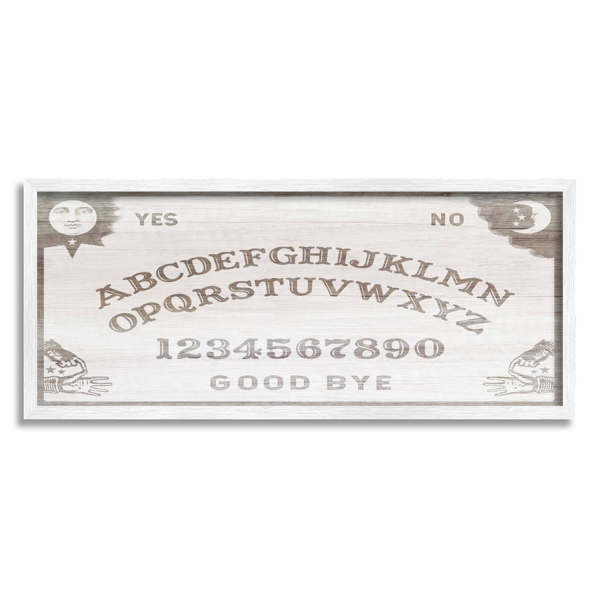 Stupell Industries Spooky Vintage Ouija Board Framed Giclee Art