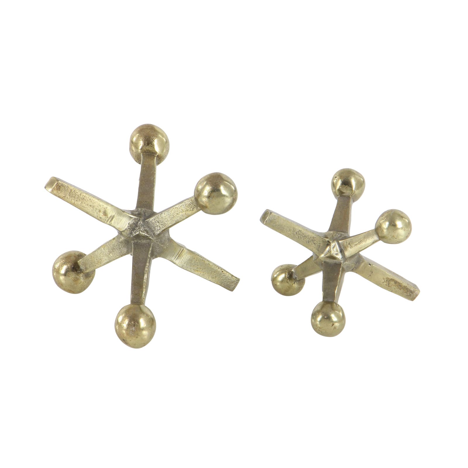 Aluminum Geometric Jacks Sculpture Set