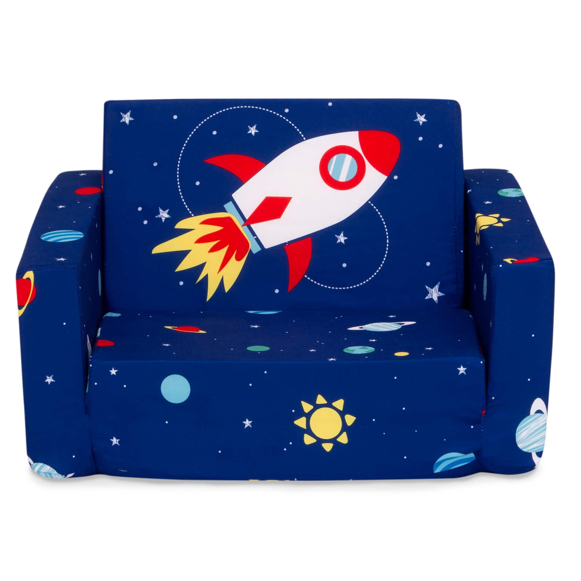 Delta Children Space Cozee Flip Out 2-in-1 Convertible Chair to Lounger