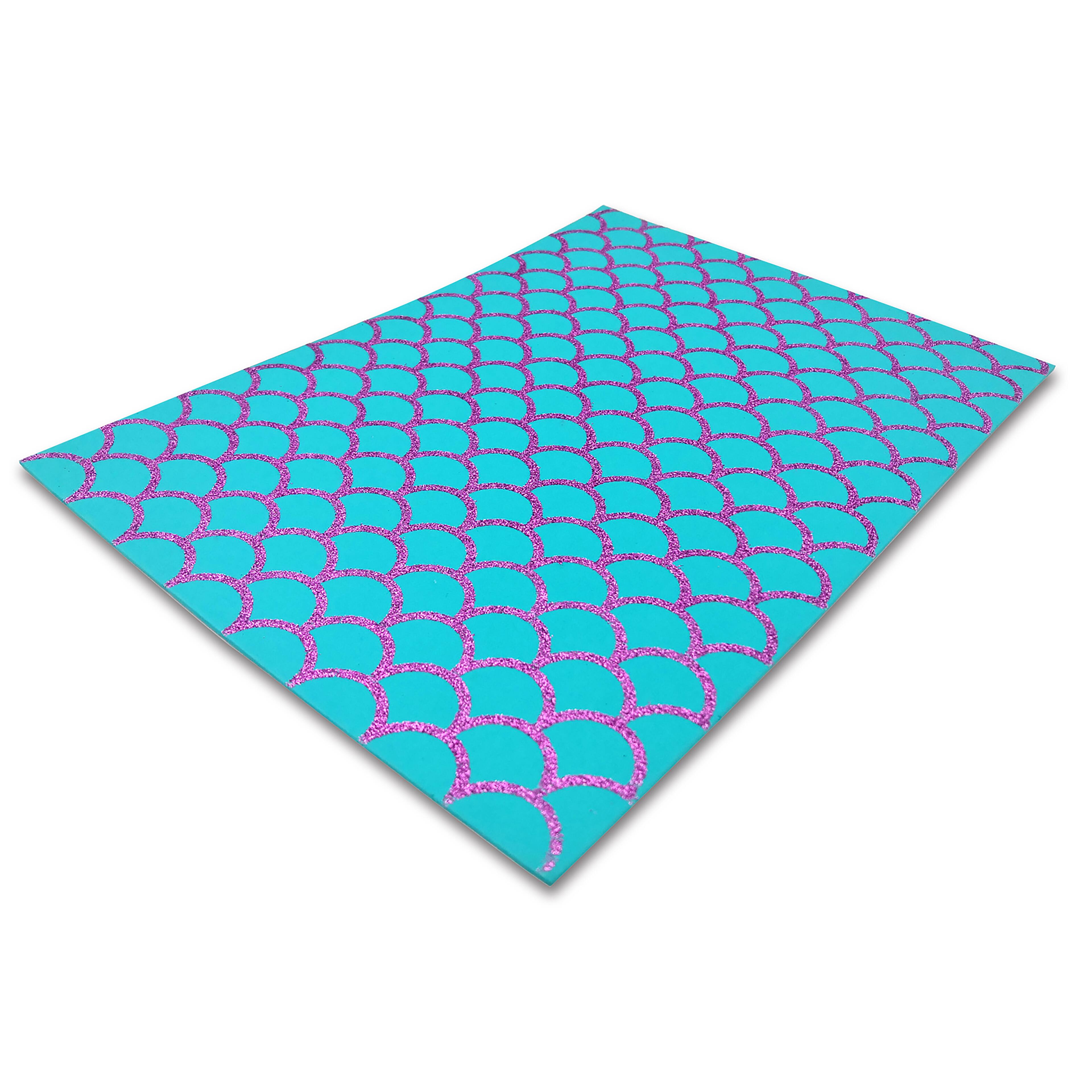 Mermaid Scales Foam Sheet by Creatology™, 9" x 12"