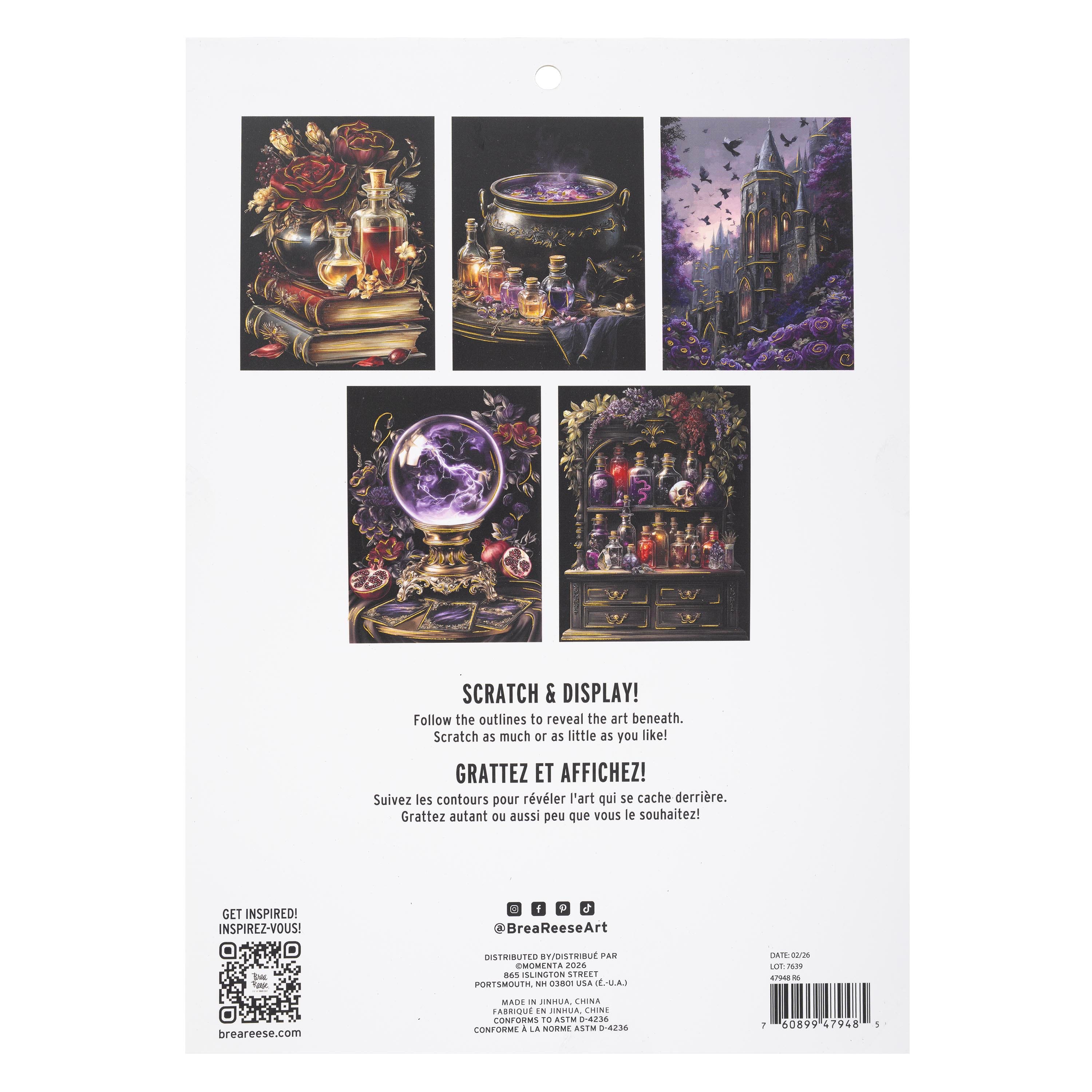 Brea Reese® 9" x 12" Pretty Potions Scratch Art Paper Pad