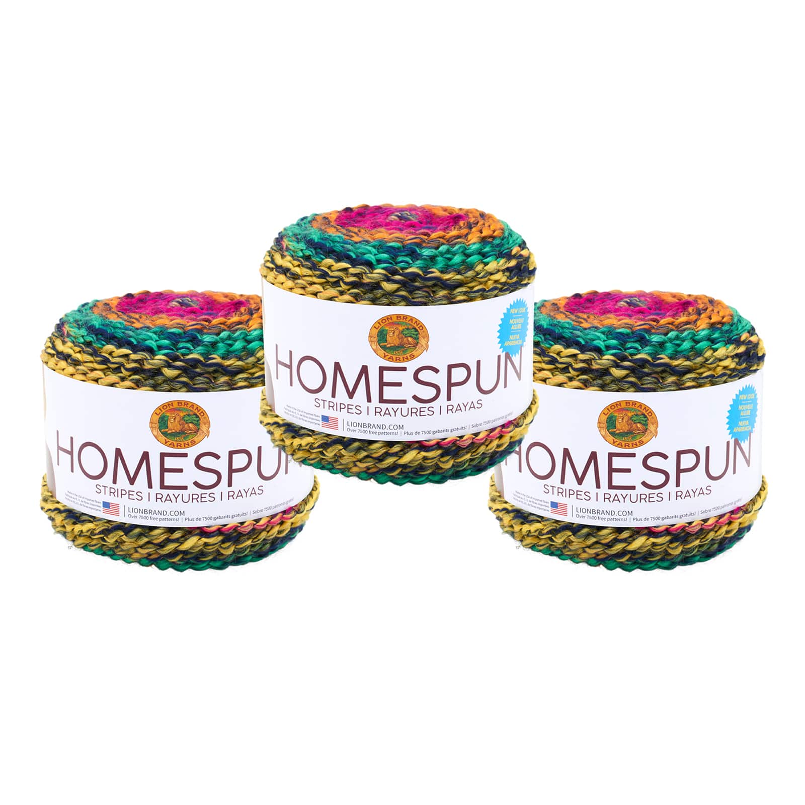 3 Pack Lion Brand® Homespun® New Look Yarn