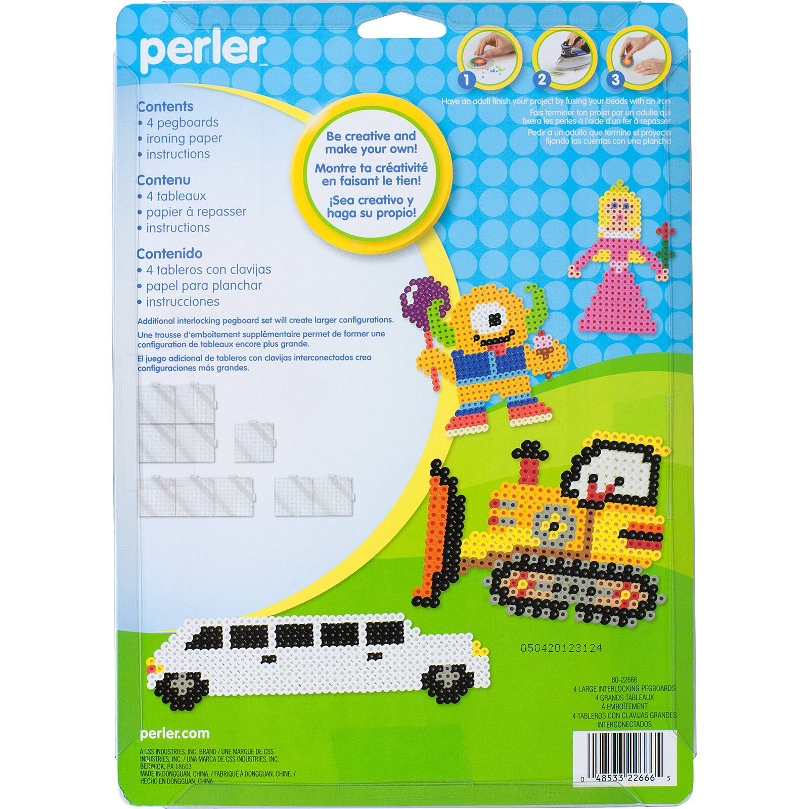 12 Packs: 4 ct. (48 total) Large Interlocking Pegboard Set