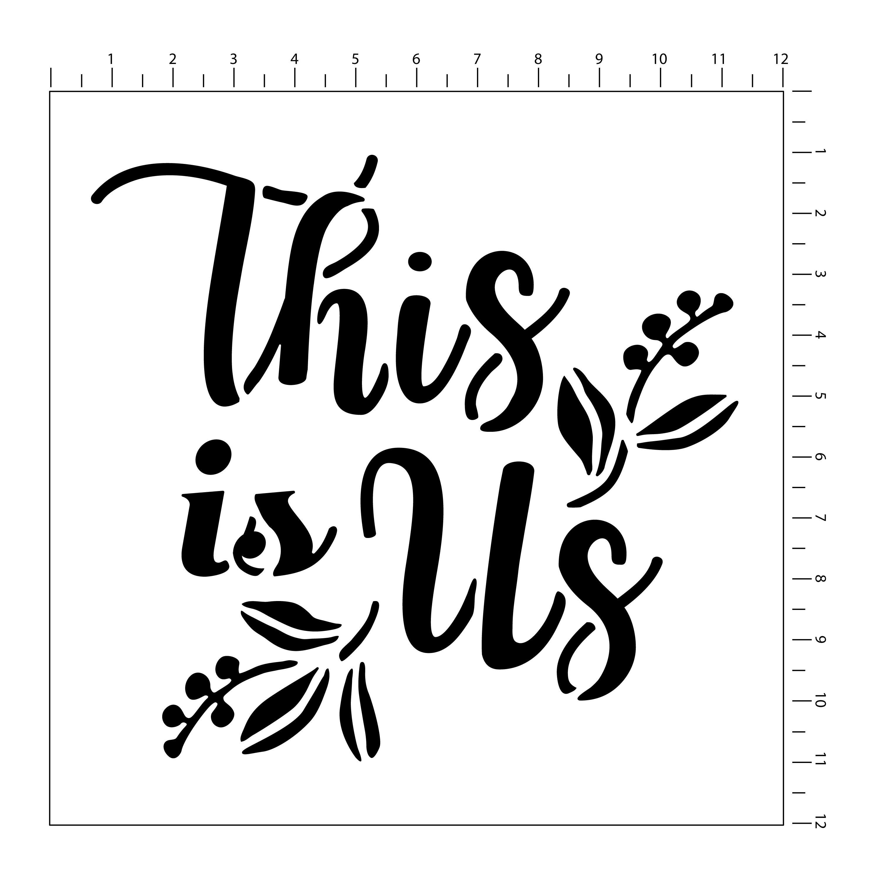 6 Pack: Home Sentiments Stencils by Craft Smart®, 12" x 12"