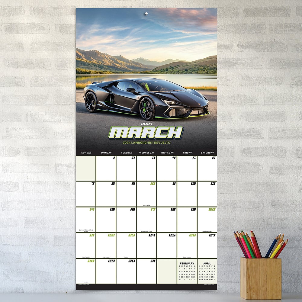 2027 Dream Cars Wall Calendar