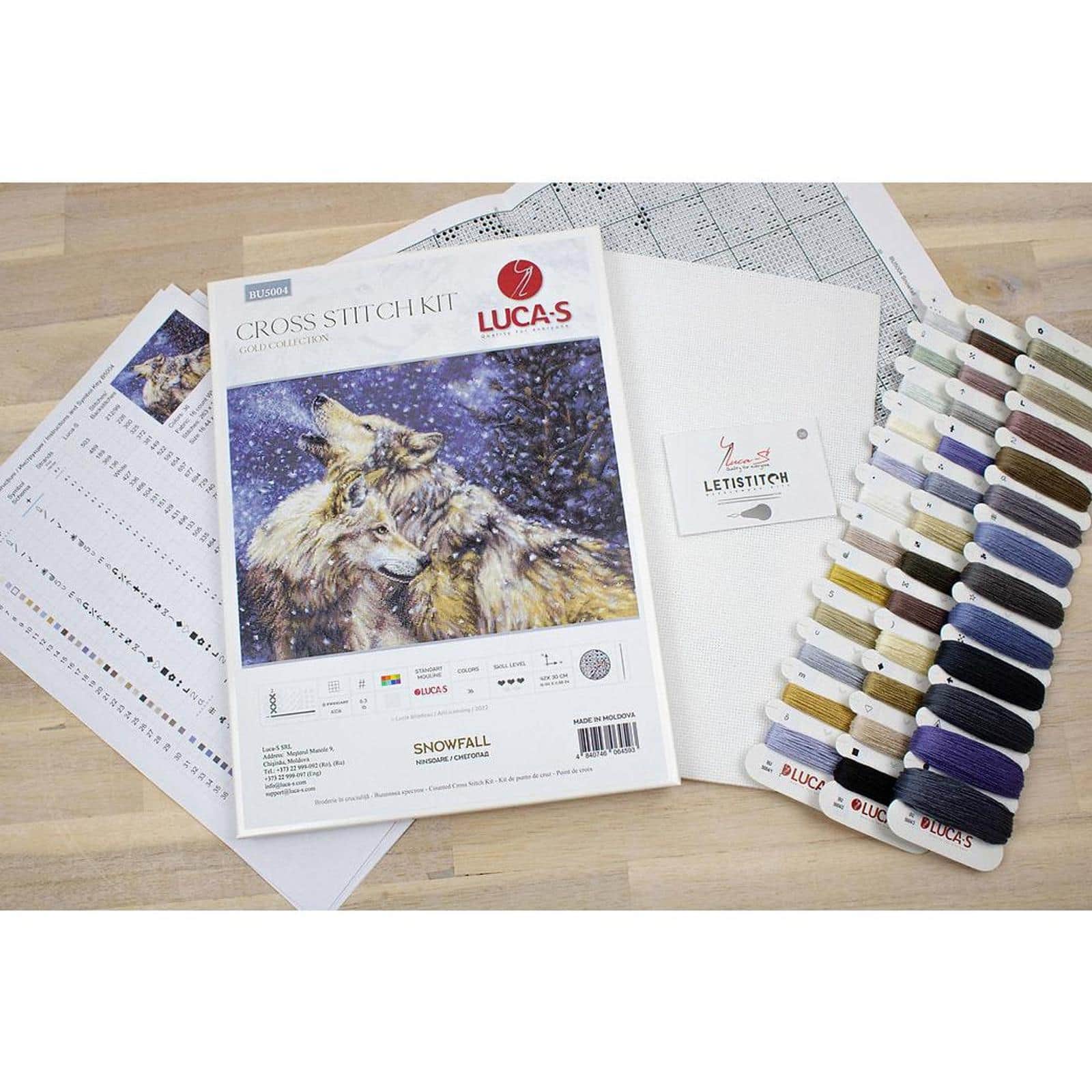 Luca-S Snowfall Counted Cross Stitch Kit