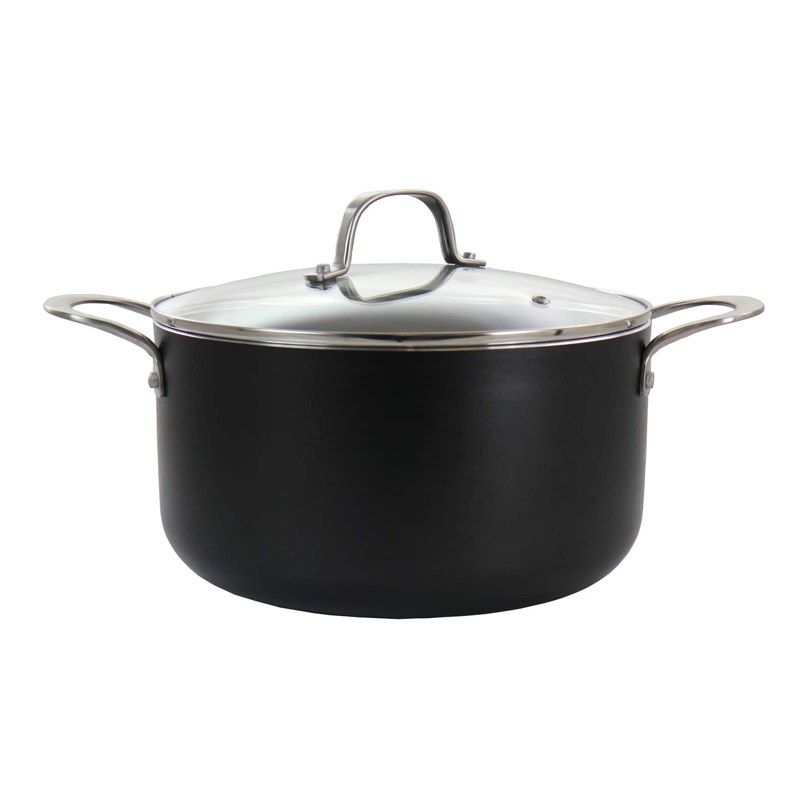 Oster Palladium 8-Piece Black Aluminum Cookware Set