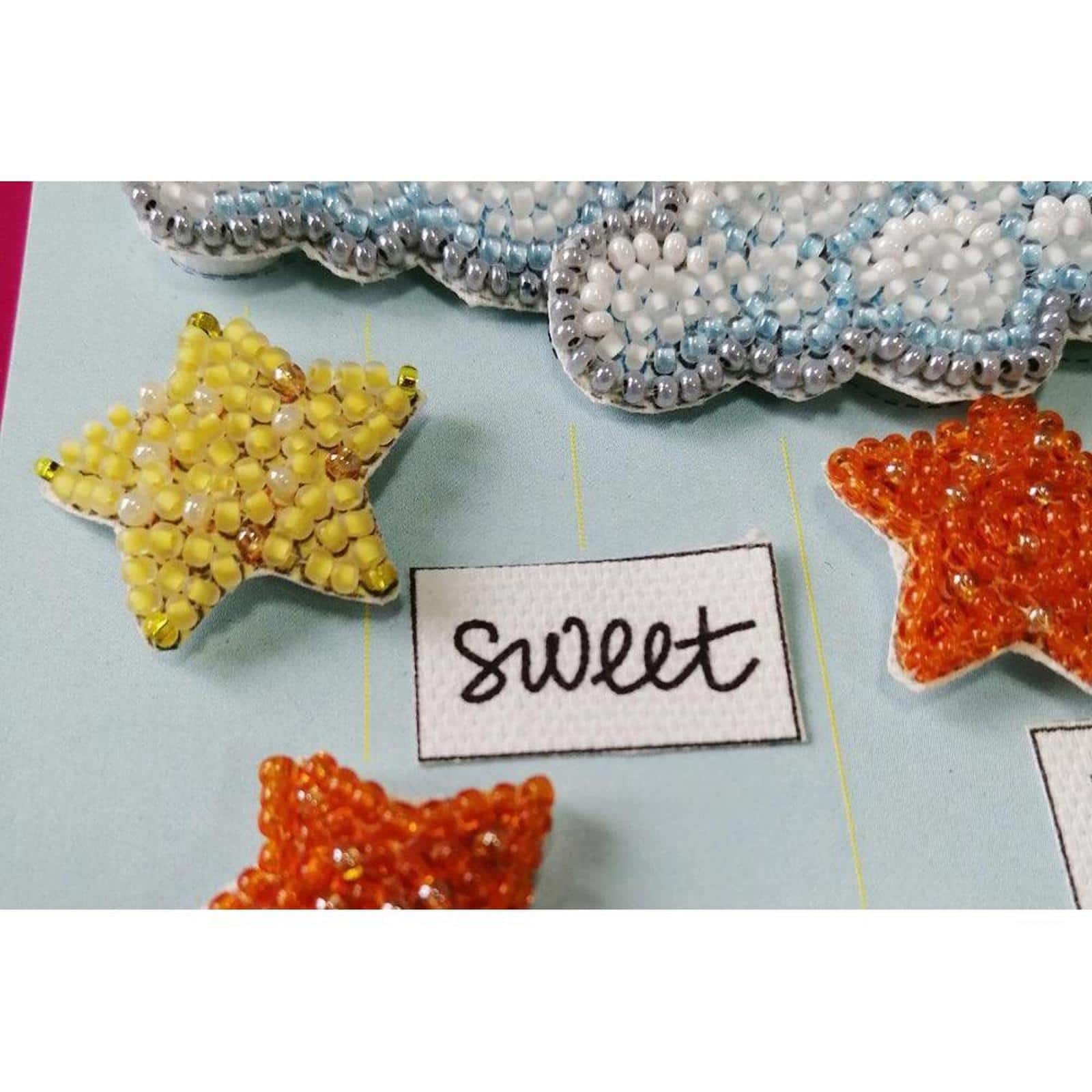 Abris Art Among Stars and Clouds Postcard Cross Stitch Kit
