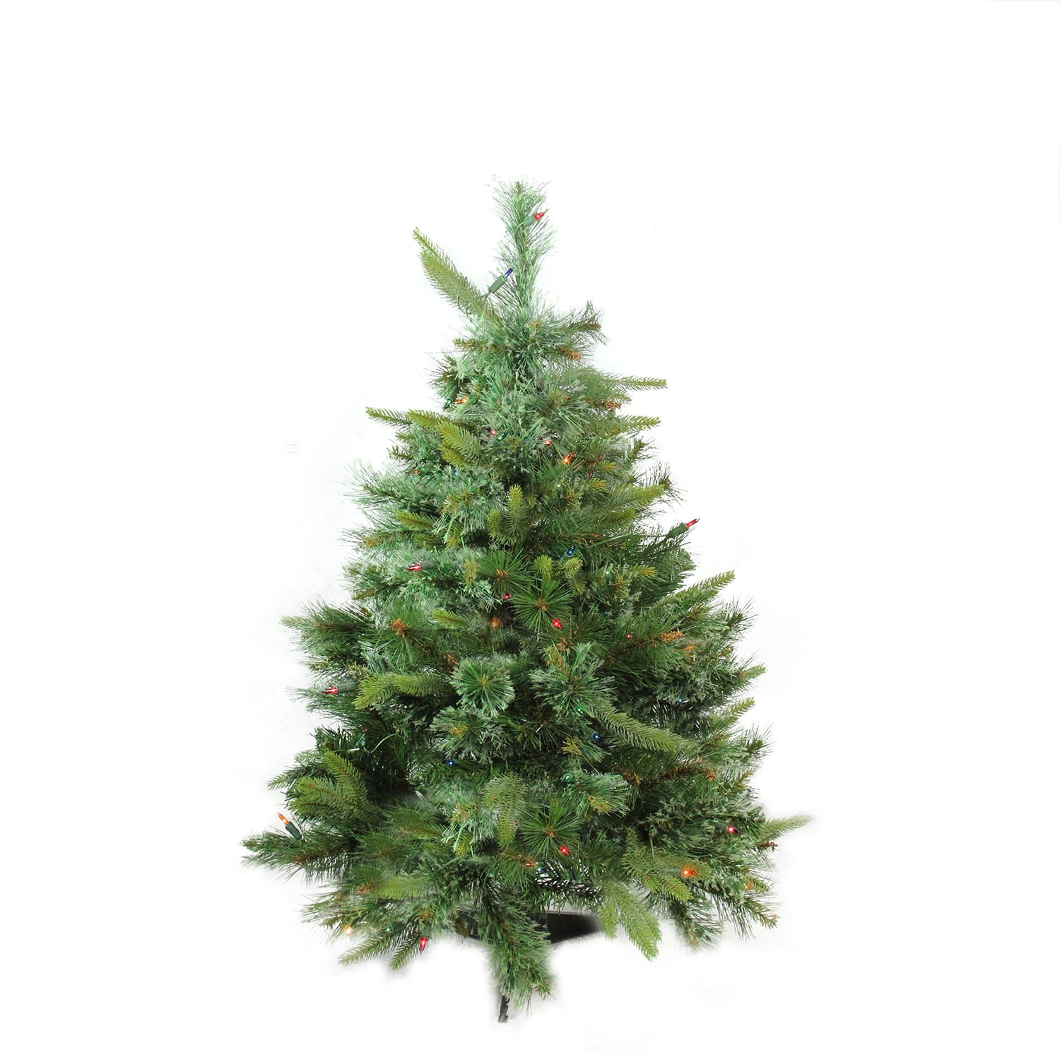 Northlight 3ft. Pre-Lit Full Ashcroft Cashmere Pine Artificial Christmas Tree, Multicolor Lights