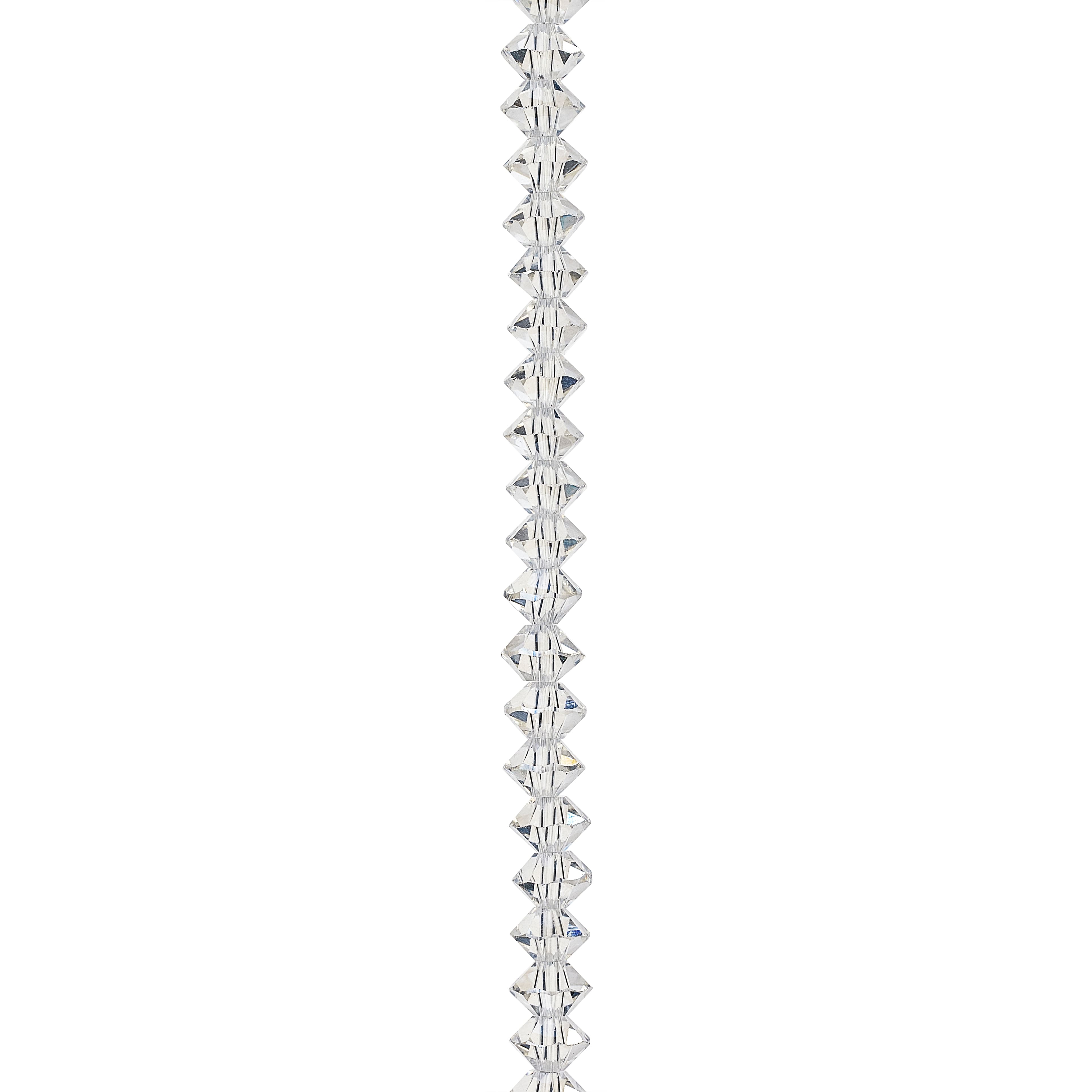 Crystal Glass Small Rondel Beads, 6mm by Bead Landing™