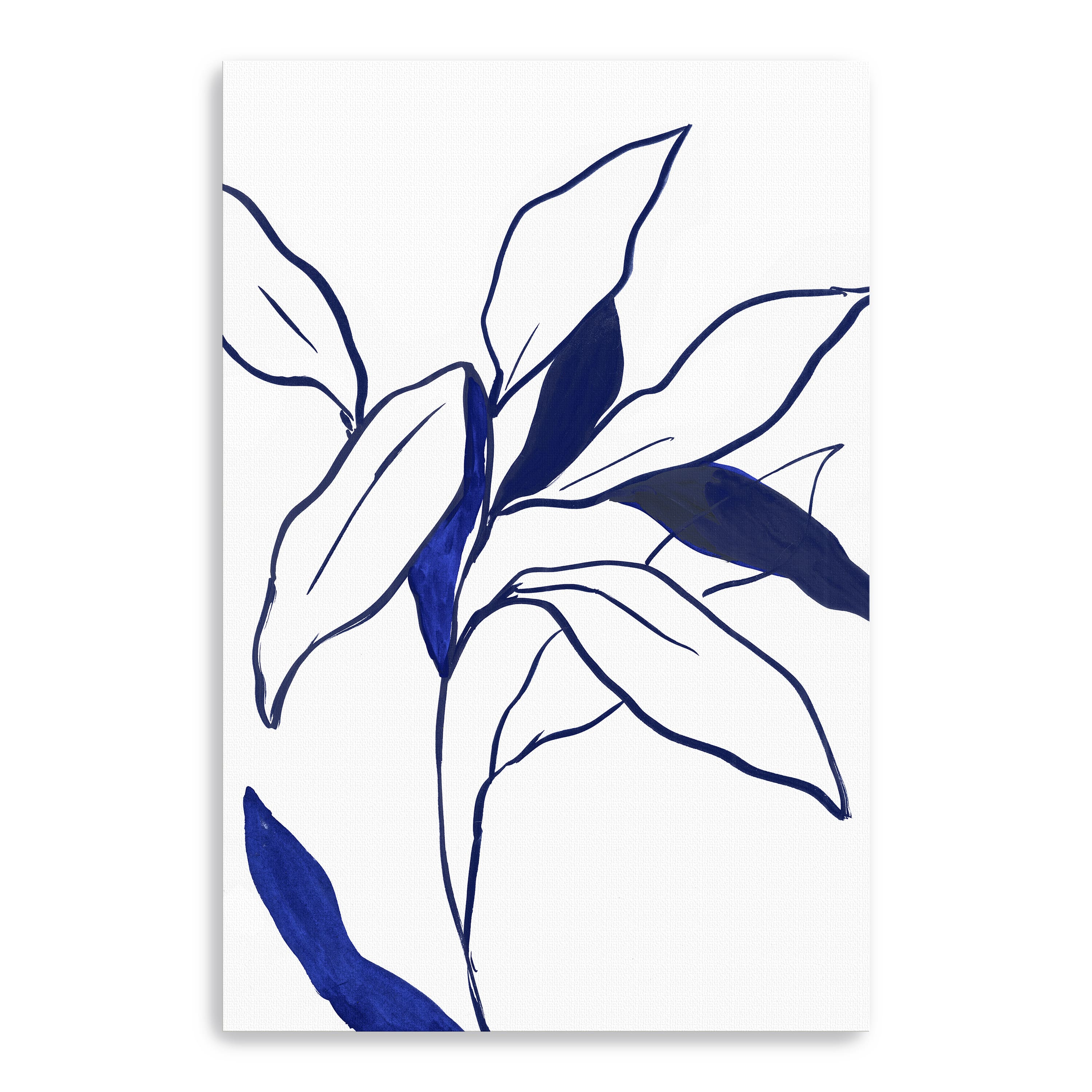 Indigo Lilly Canvas Giclee