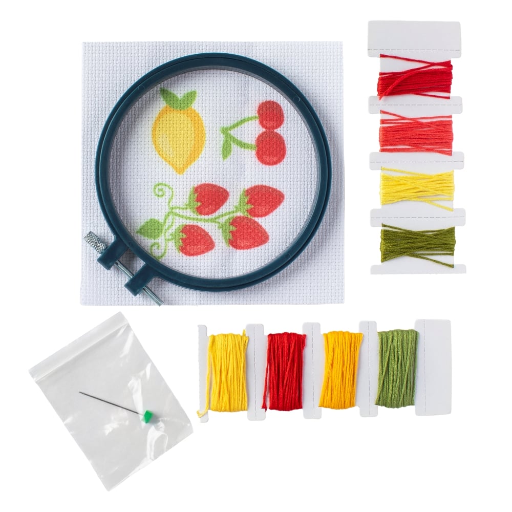 Make Your Own Fruit Cross Stitch Kit